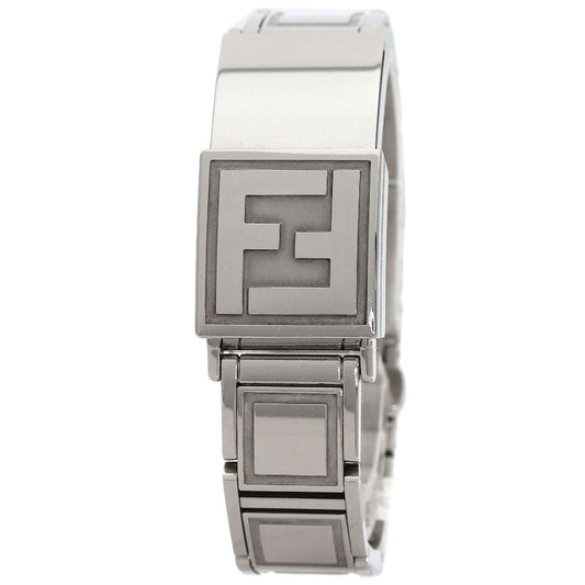 FENDI Watches Quartz 5400L Stainless Steel , Stainless Steel Silver secret black dial Women