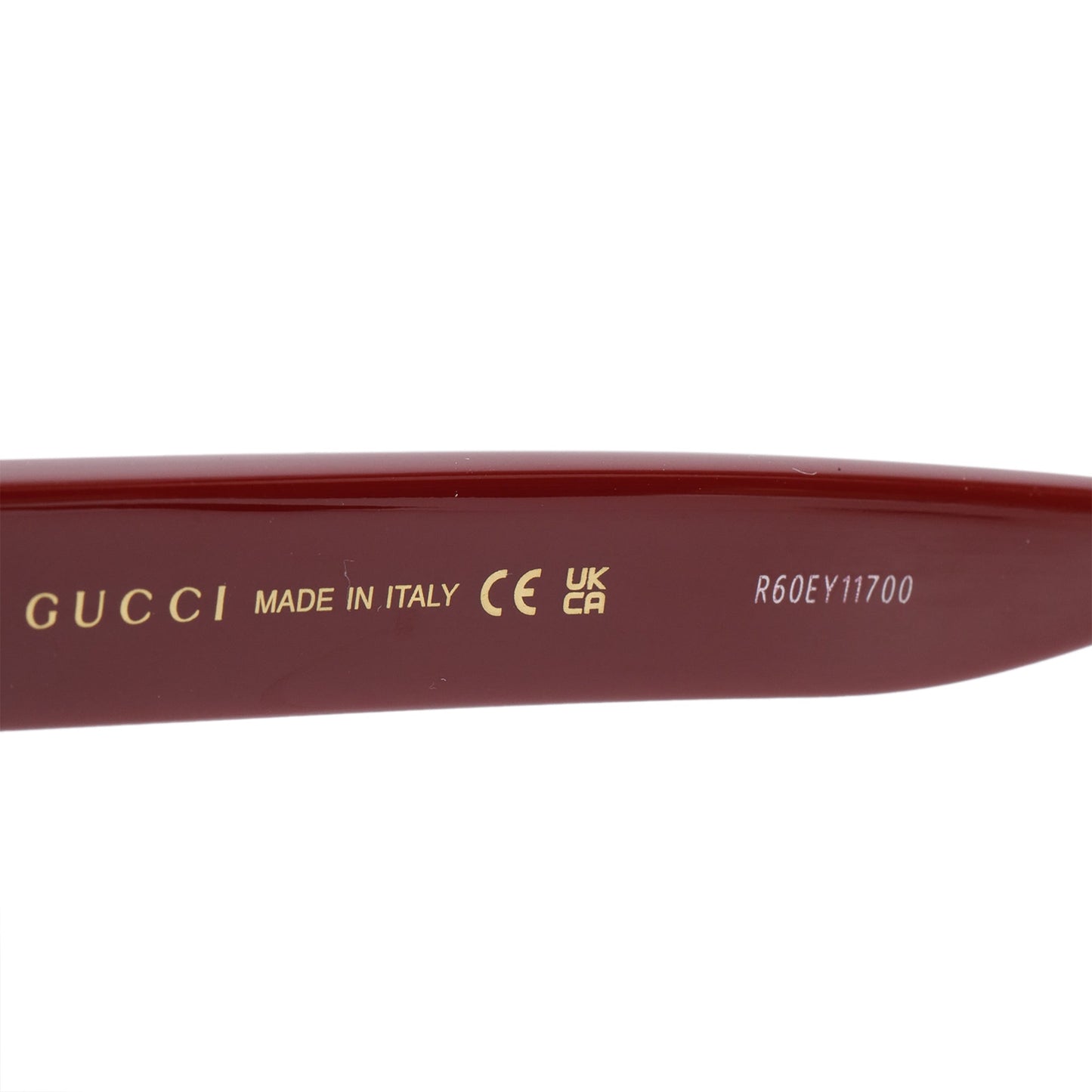 Gucci GG1338SK Burgundy Acetate Interlocking G Accent Oversize Square Sunglasses