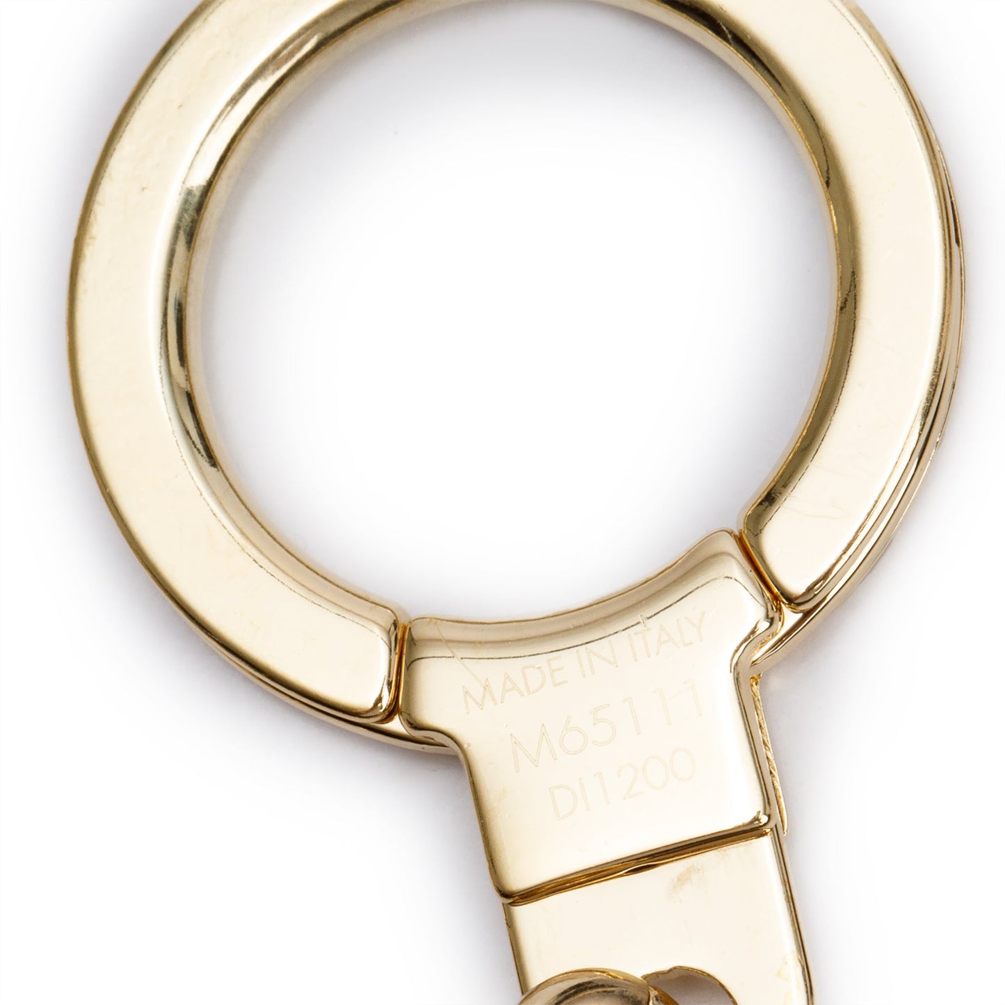 Louis Vuitton 2020 Gold-Tone Metal Fleur De Monogram Bag Charm Chain