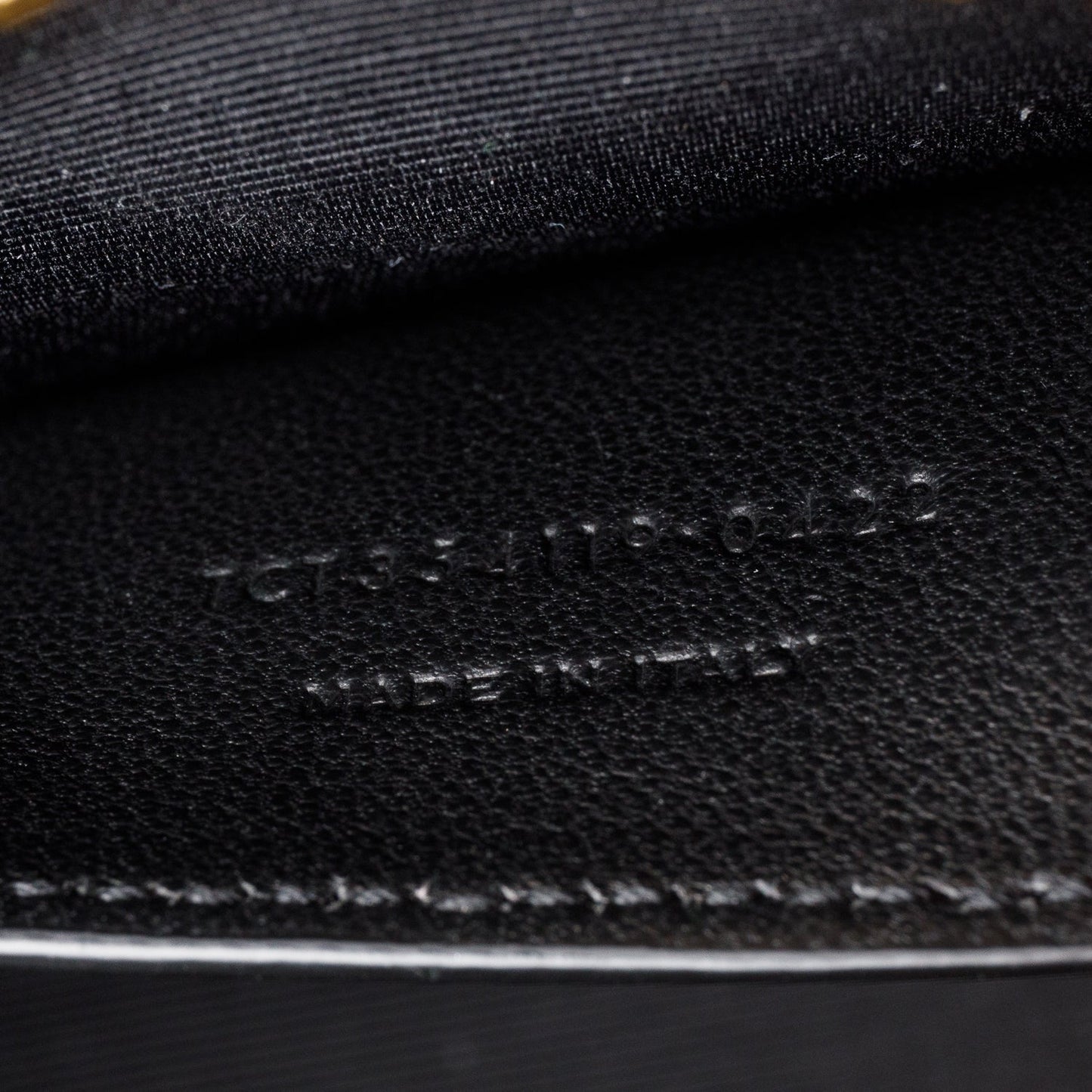 Saint Laurent 2022 Black Grain De Poudre Leather Medium Classic Monogram Kate Tassel Chain Bag