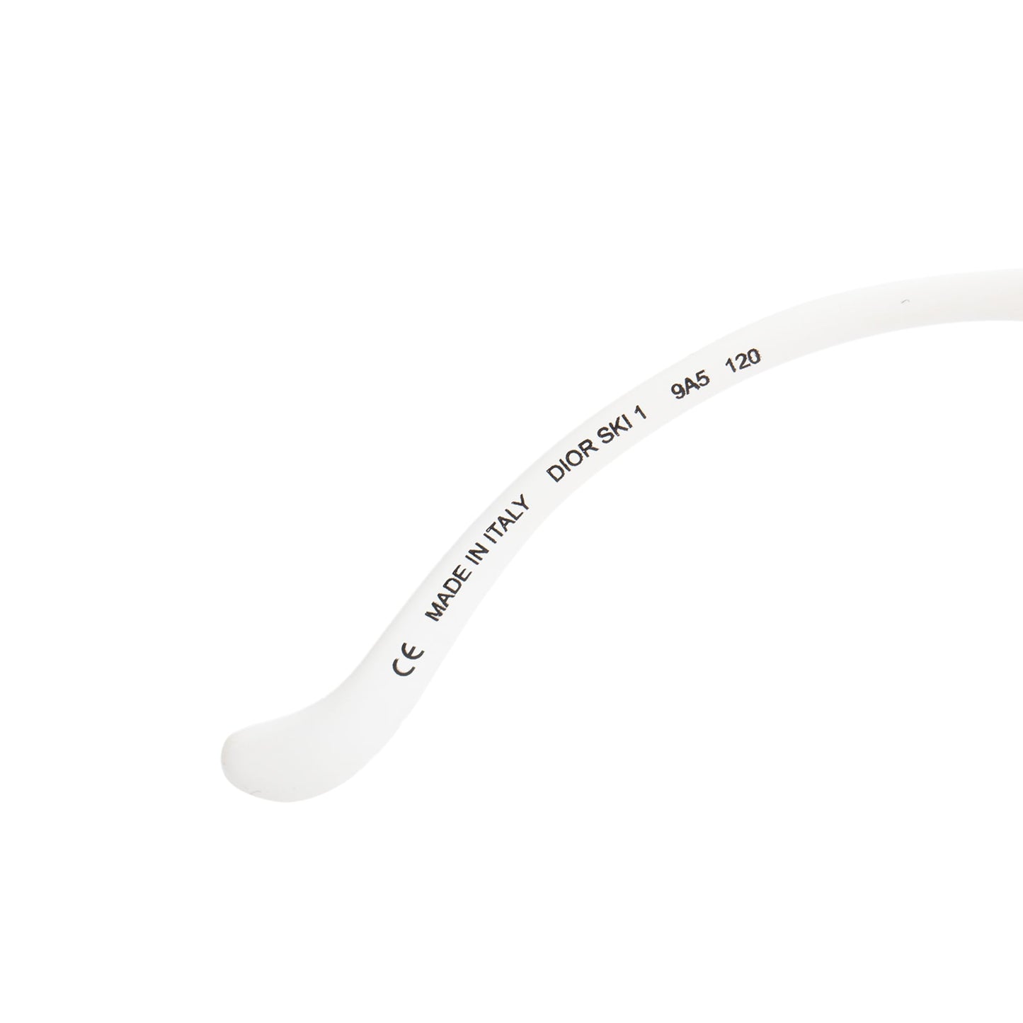 Christian Dior White Acetate Dior Ski 1 Shield Sunglasses