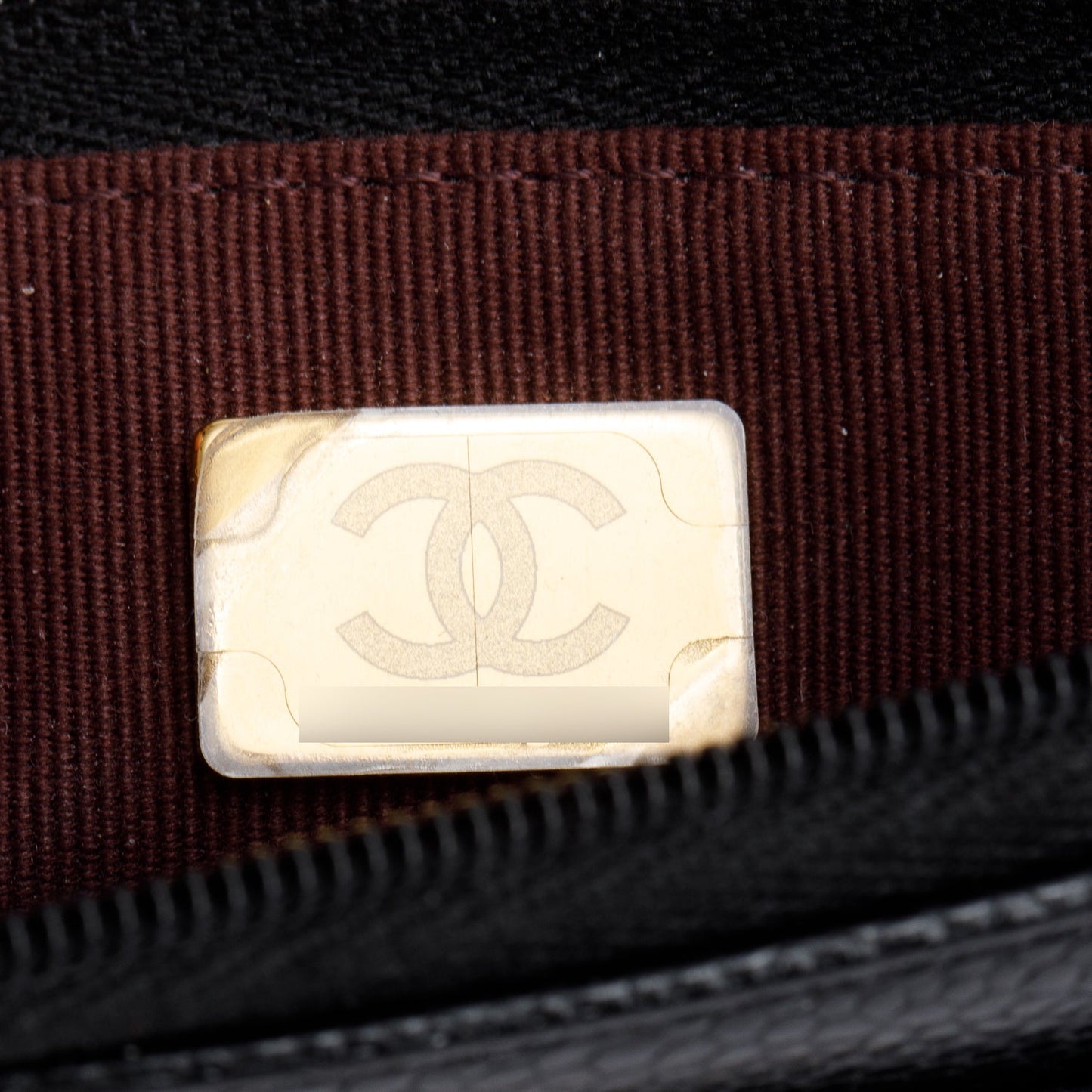 Chanel Black Quilted Caviar Leather Classic Wallet on Chain