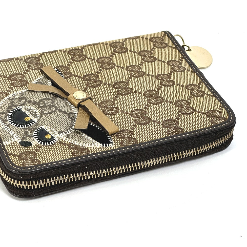 GUCCI Notebook cover 233152 GG canvas / leather Brown GG Gutchori Chihuahua Women