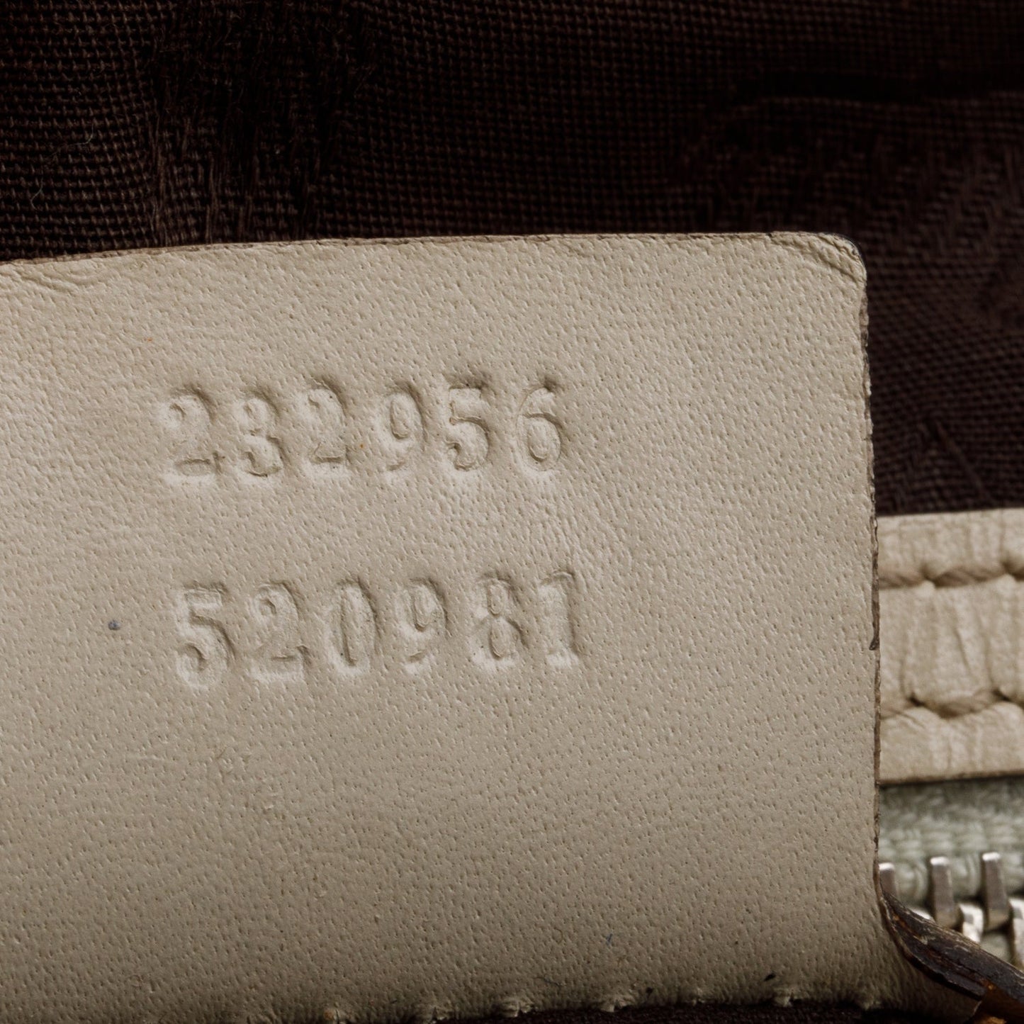 Gucci White Leather Trim GG Canvas Large Twin Tote