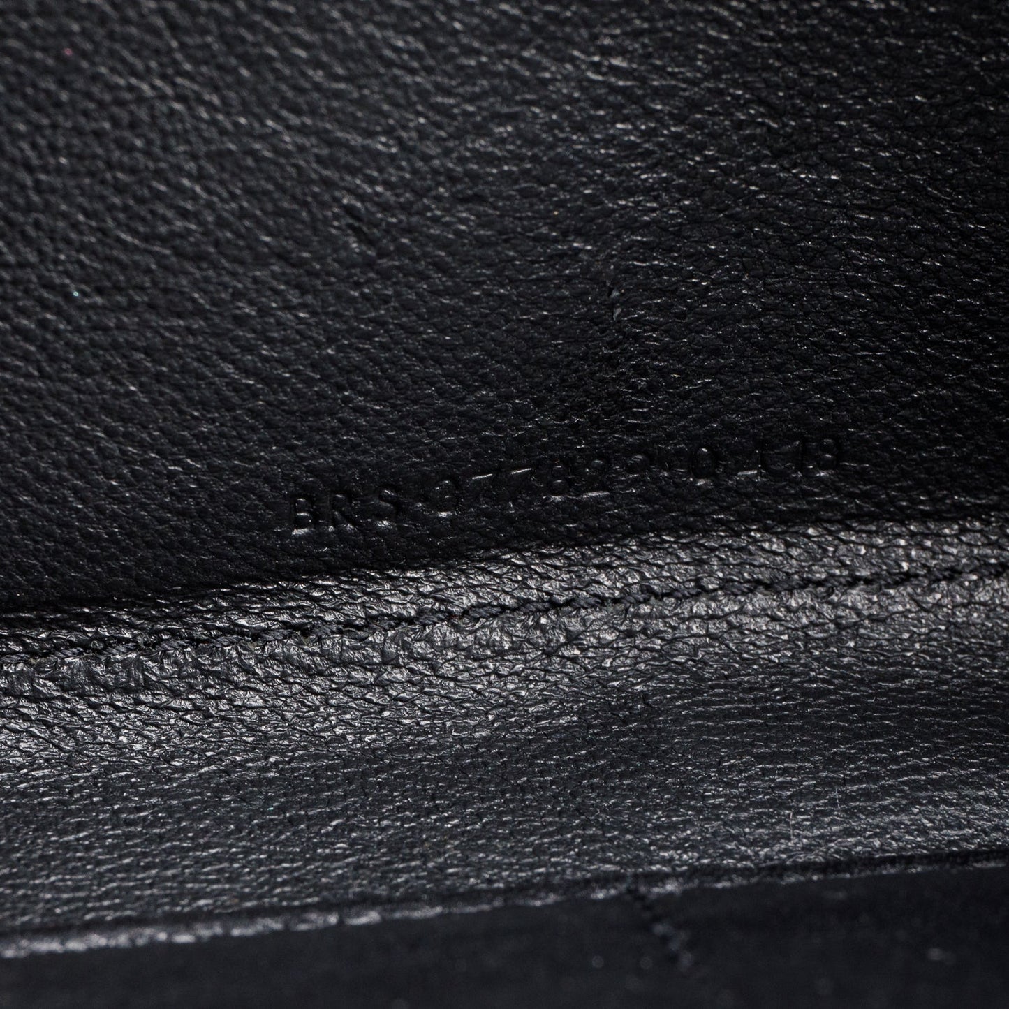 Saint Laurent Grey Aged Calfskin Leather Cassandre Wallet on Chain