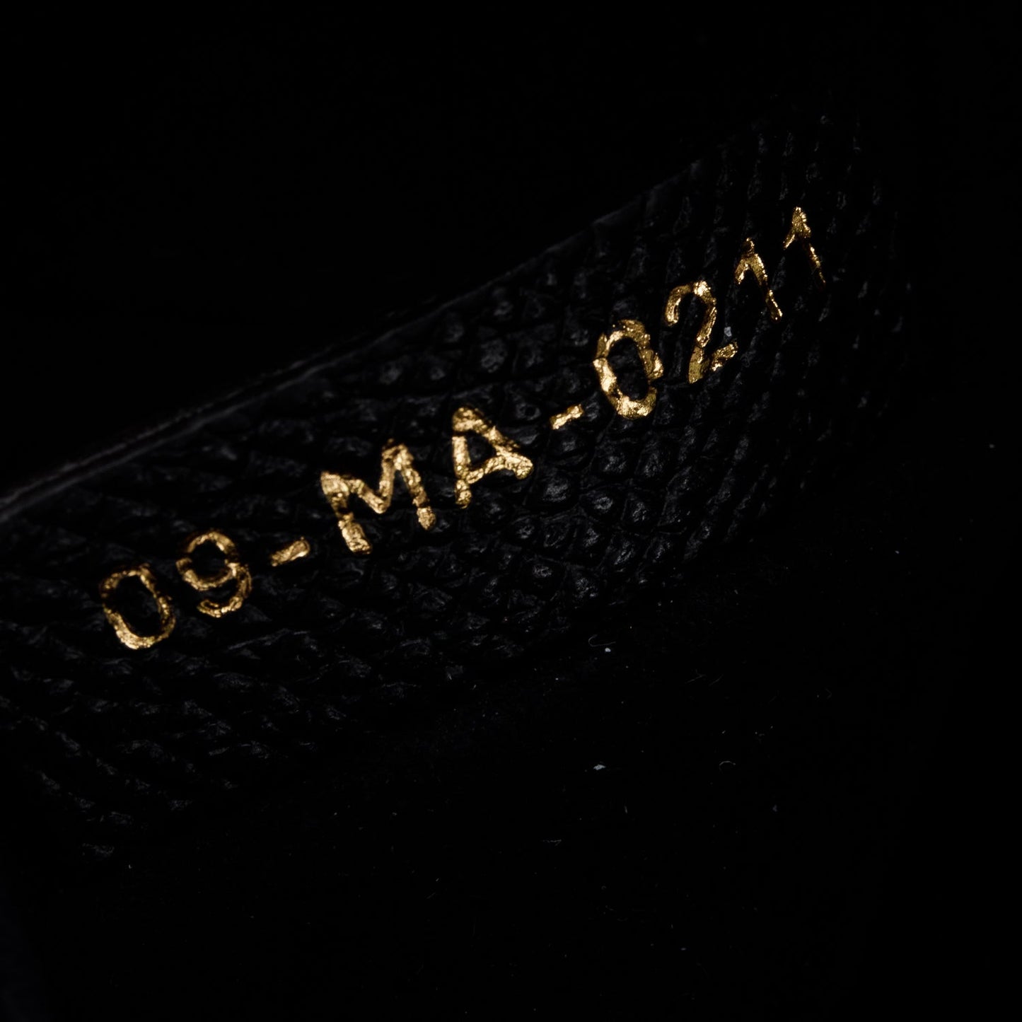 Christian Dior Black Grained Calfskin Leather Mini Saddle Bag