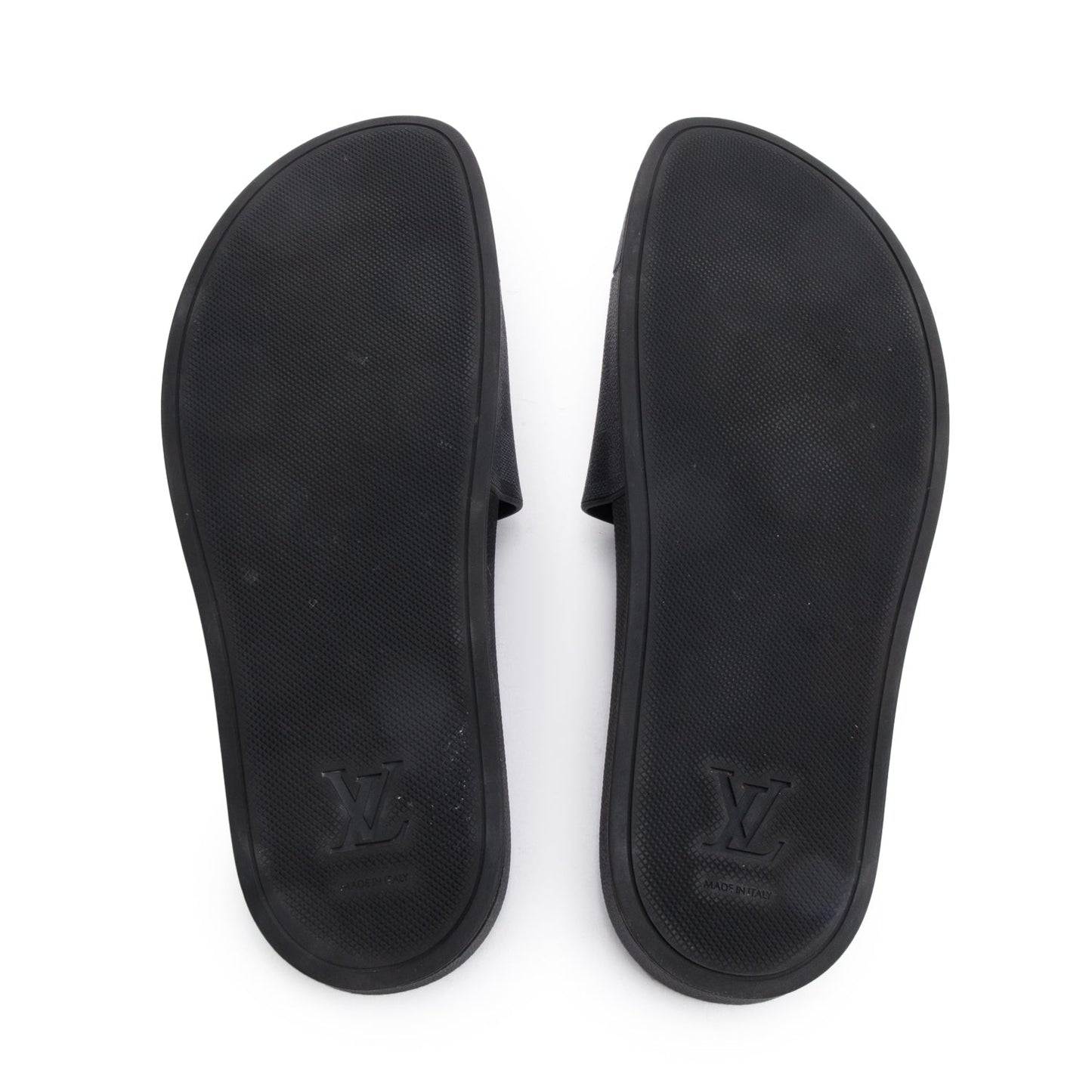 Louis Vuitton 2021 Damier Graphite Waterfront Mule Slides, Men's Size 10