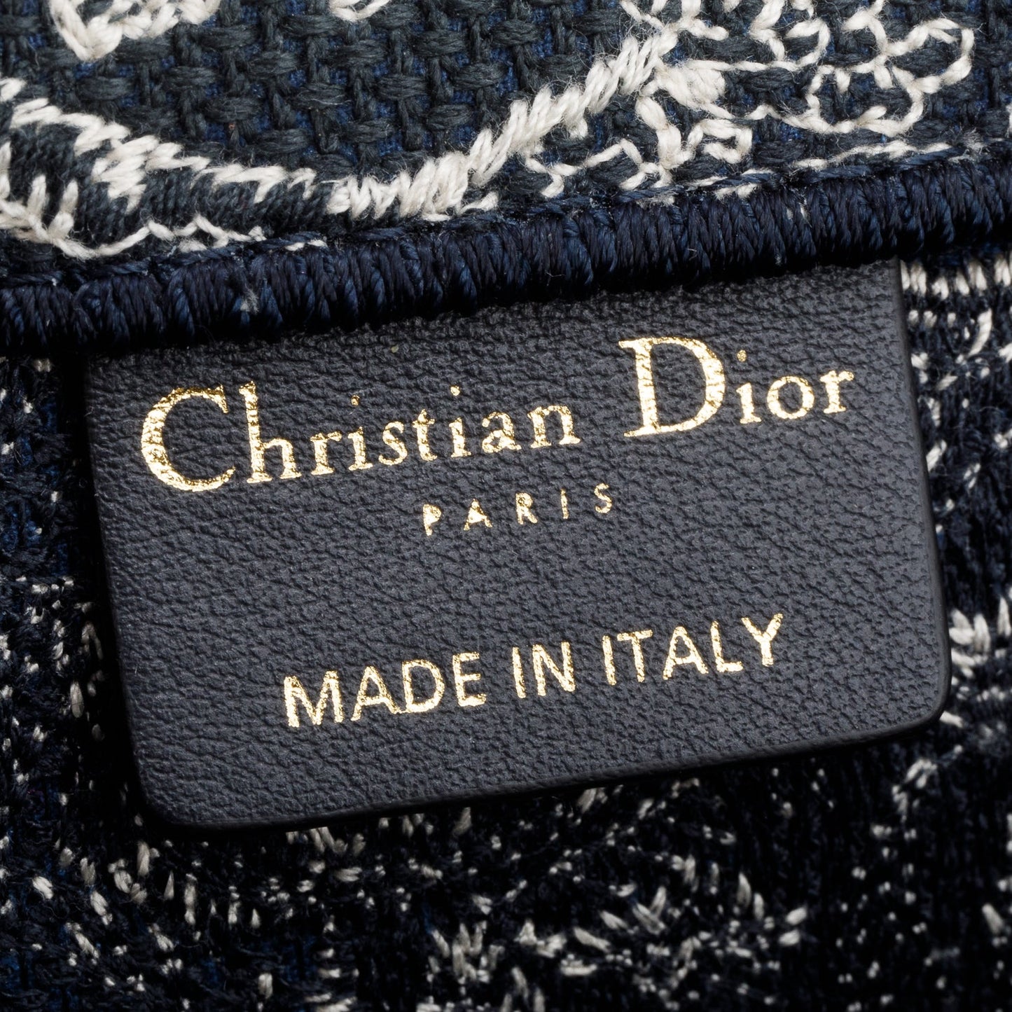 Christian Dior 2022 Large Ecru and Blue Toile de Jouy Embroidery Canvas Book Tote