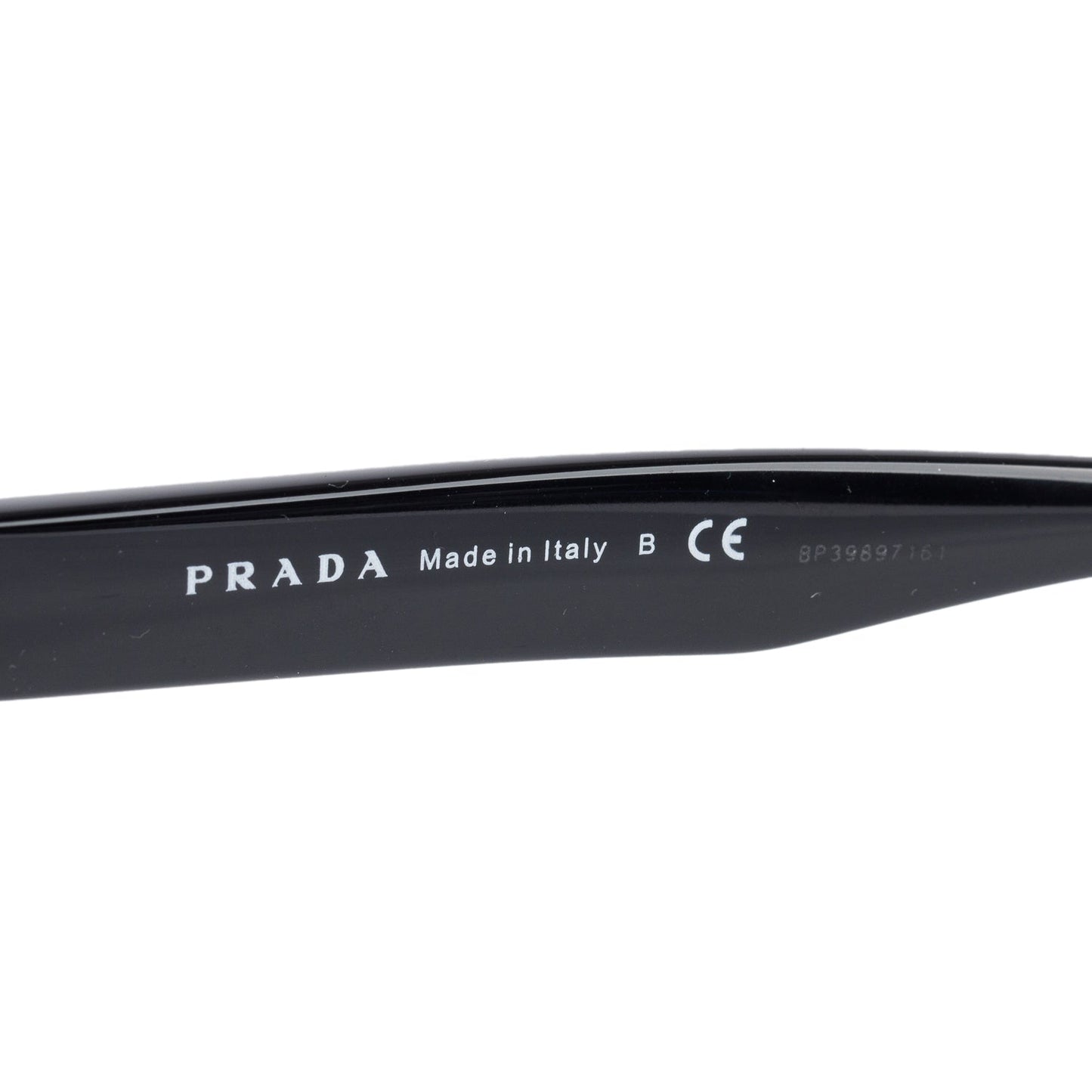 Prada SPR15V Black Cat-Eye Sunglasses