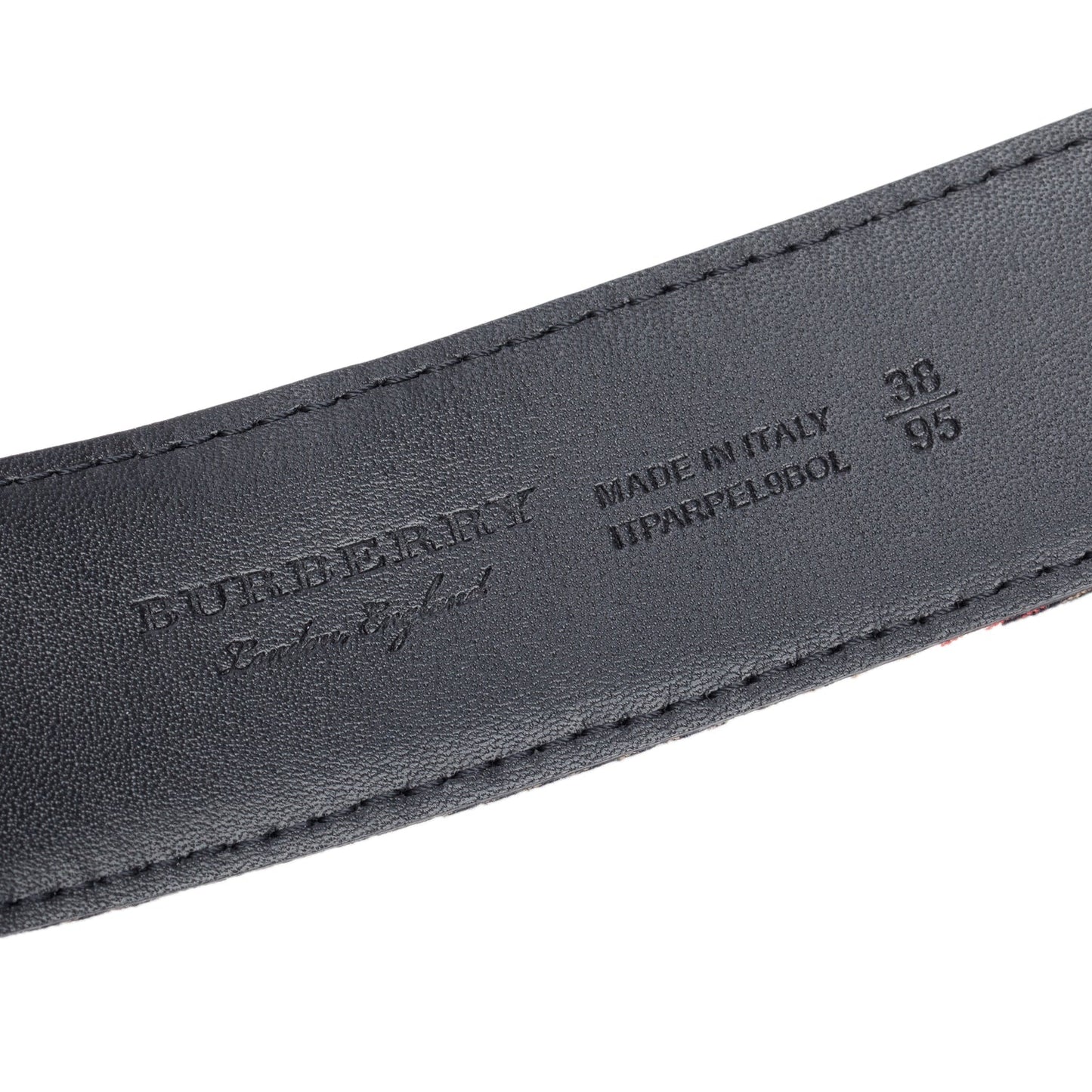 Burberry Beige House Check Canvas Belt, 95 38