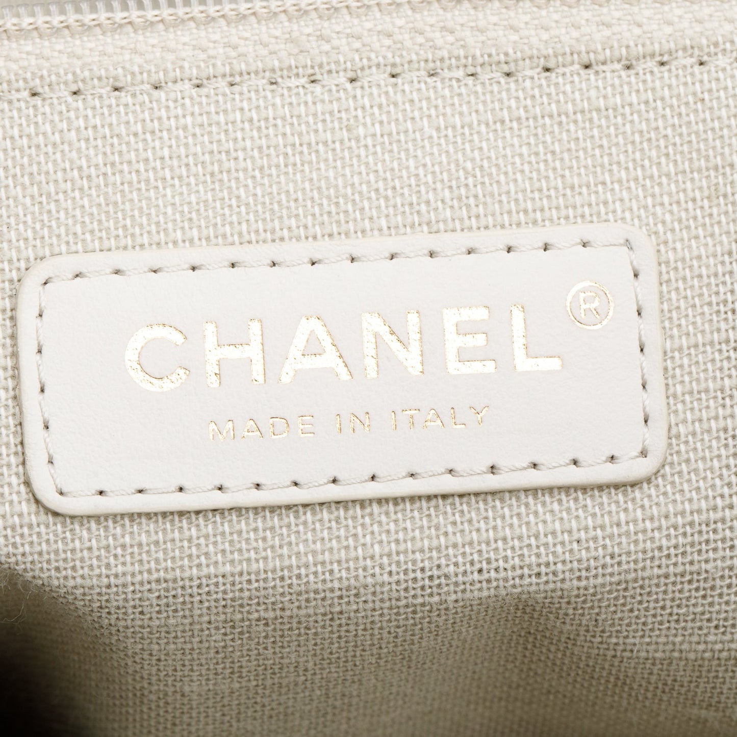 Chanel Navy Mixed Fibers Small Deauville Tote