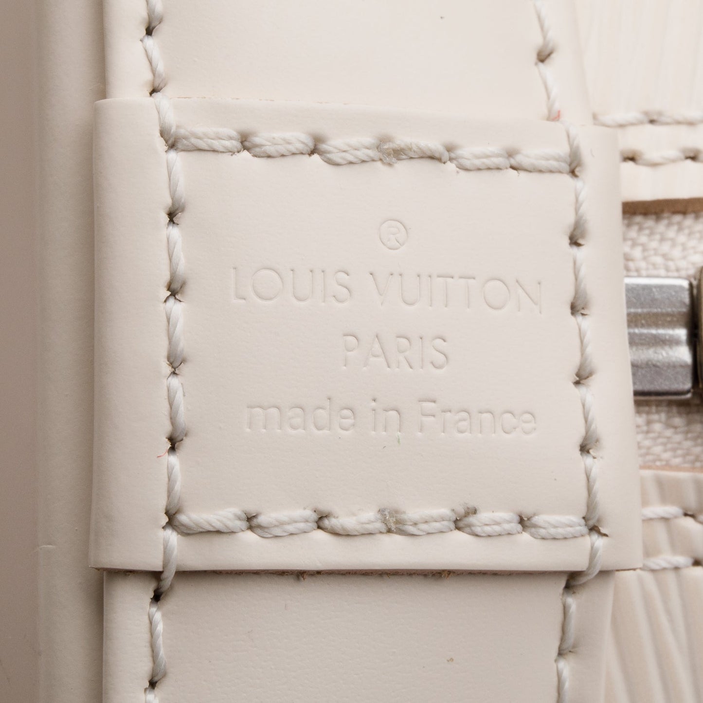 Louis Vuitton White Epi Leather Alma BB