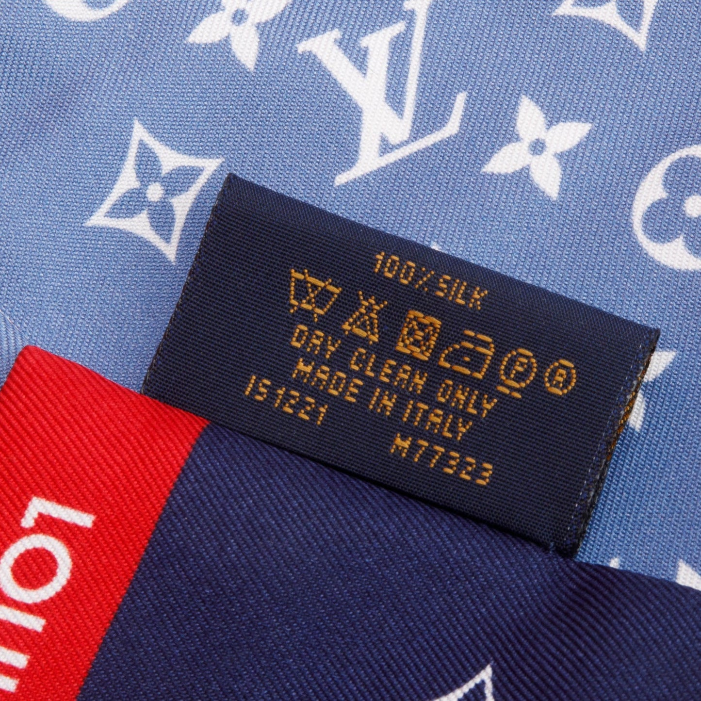 Louis Vuitton 2021 Blue/Multicolor Monogram 'All That Straps' Silk Bandeau