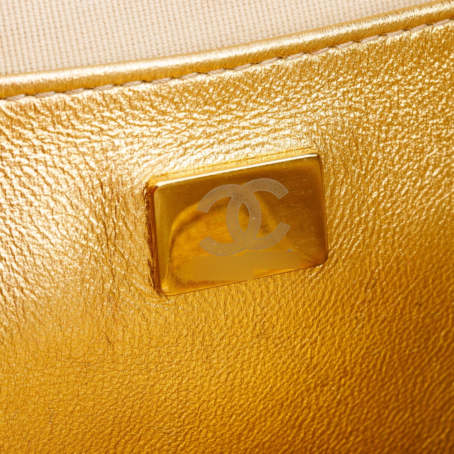 Chanel 2024 Metallic Gold Leather Walk Of Fame Star Crossbody Bag