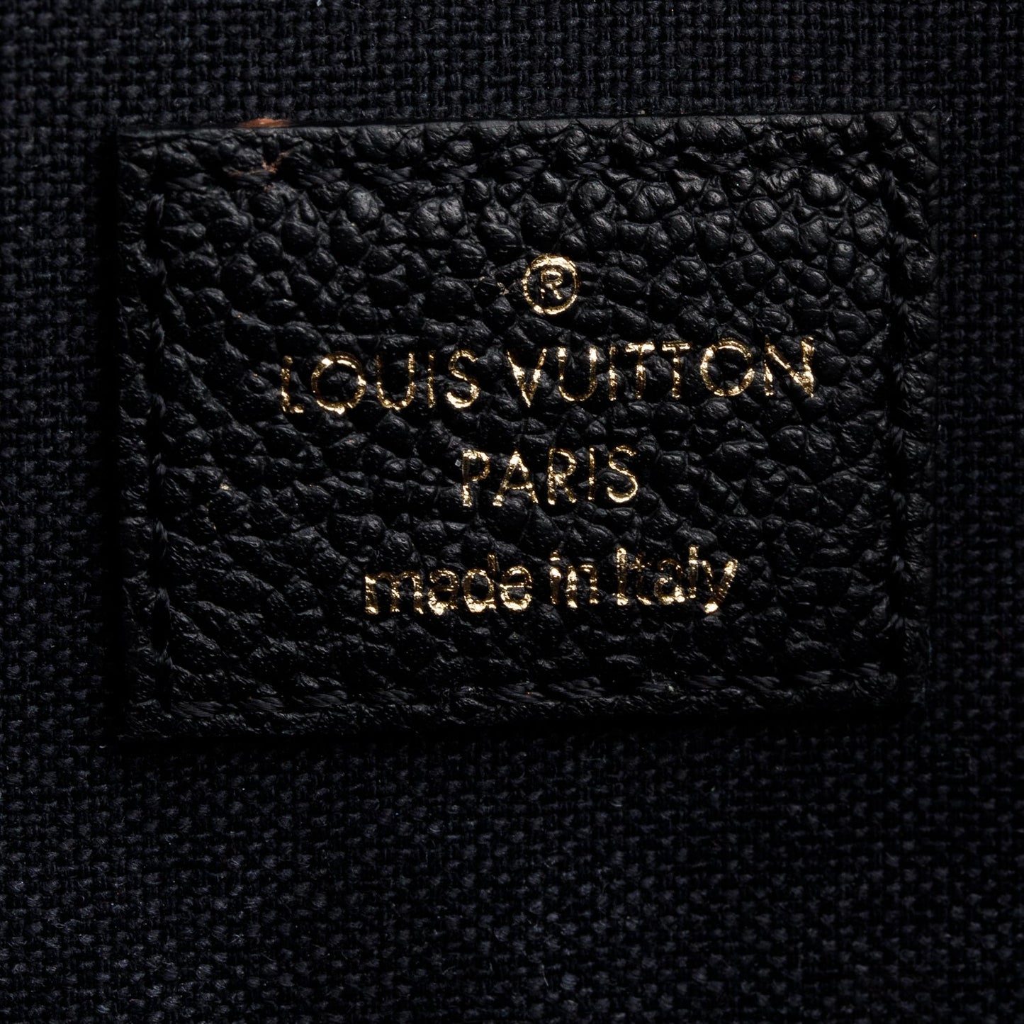 Louis Vuitton Black Monogram Empreinte Leather Felicie Pochette