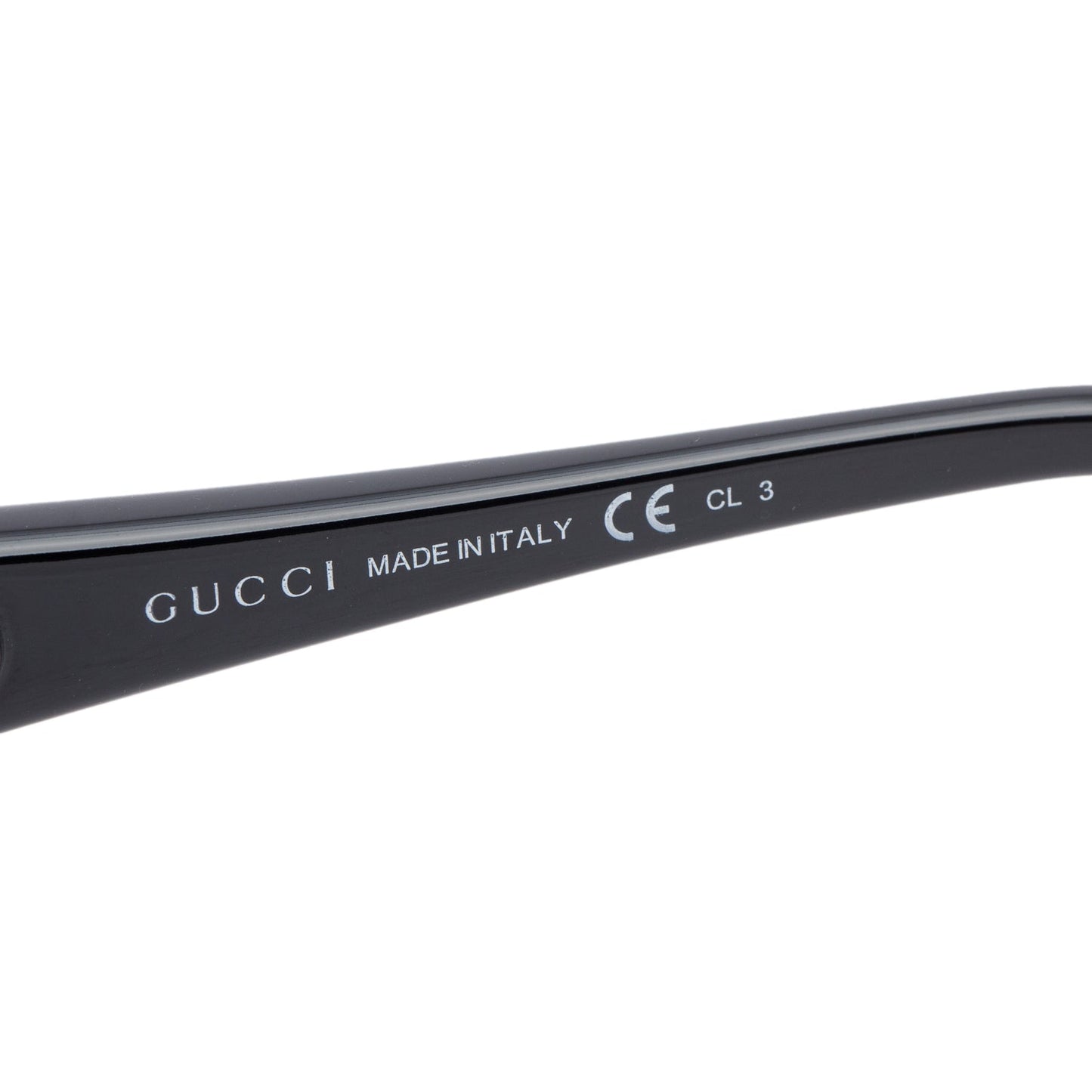 Gucci GG03166/S Black Acetate Web Interlocking G Accent Oversize Square Sunglasses