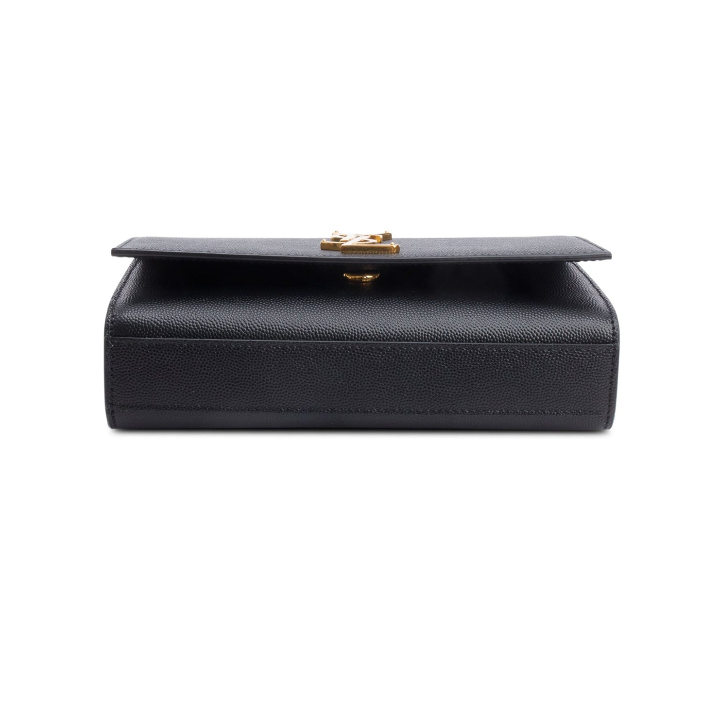 Saint Laurent 2022 Black Grain De Poudre Leather Small Monogram Kate Bag