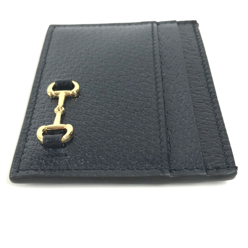 GUCCI Card Case 700469 leather black Horsebit Playing Cards Set unisex(Unisex)