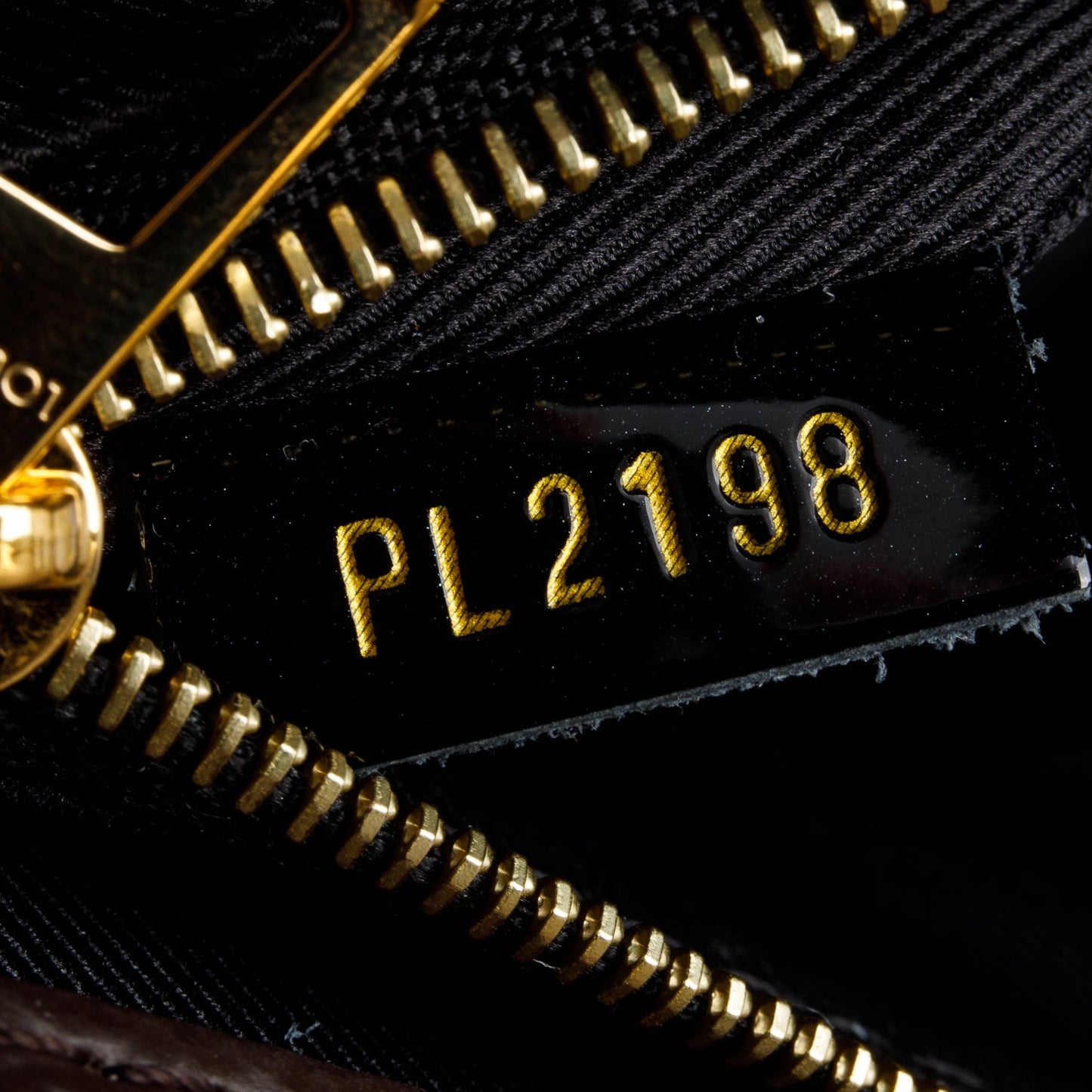 Louis Vuitton Black Vernis Monogram Trim Cherrywood PM