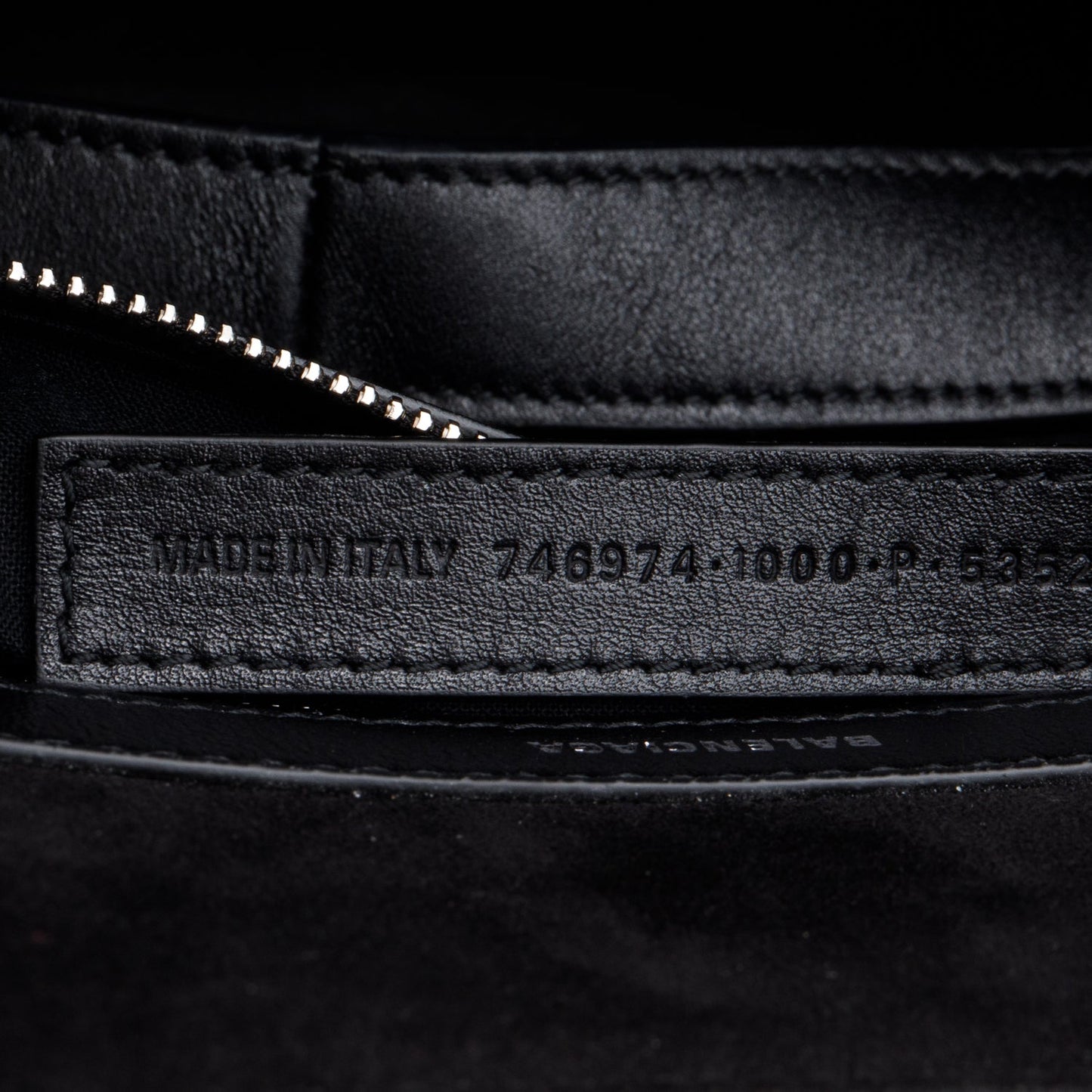 Balenciaga Black Calfskin Leather Medium Mary Kate Tote