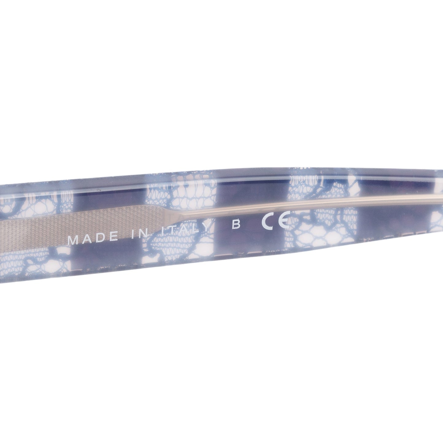 Chanel 5296 Blue Lace Accent Acetate CC Logo Sunglasses