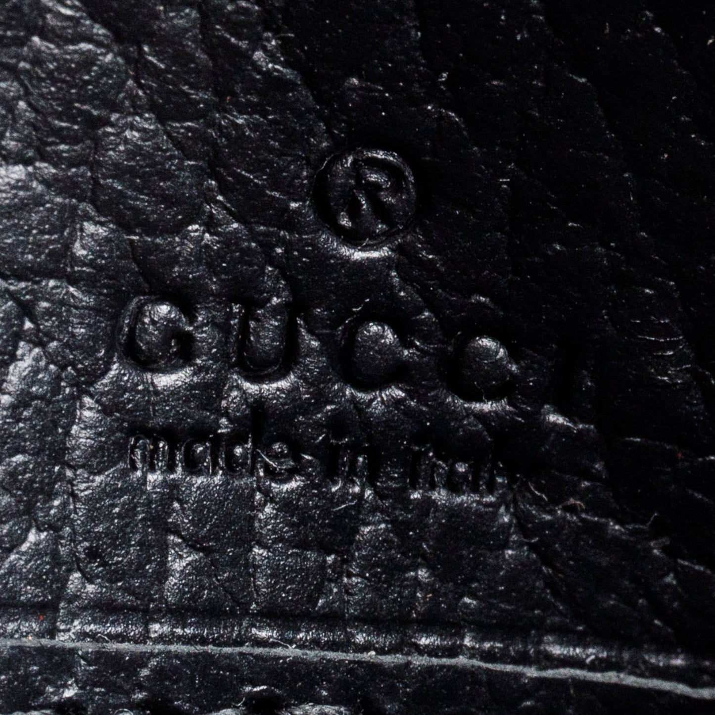 Gucci Black Calfskin Leather GG Supreme Marmont Bi-Color Wallet On Chain