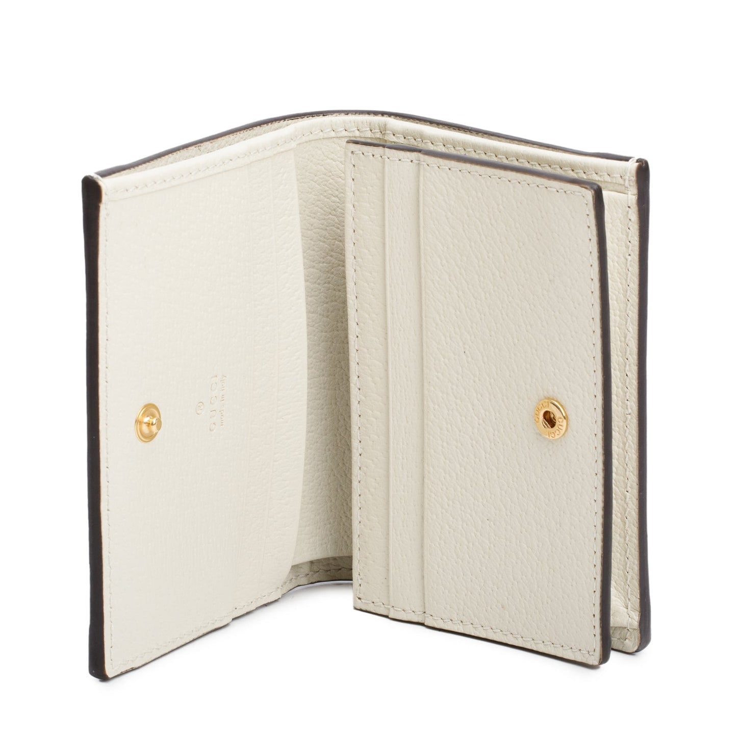 Gucci White Ophidia GG Supreme Canvas Card Case Wallet