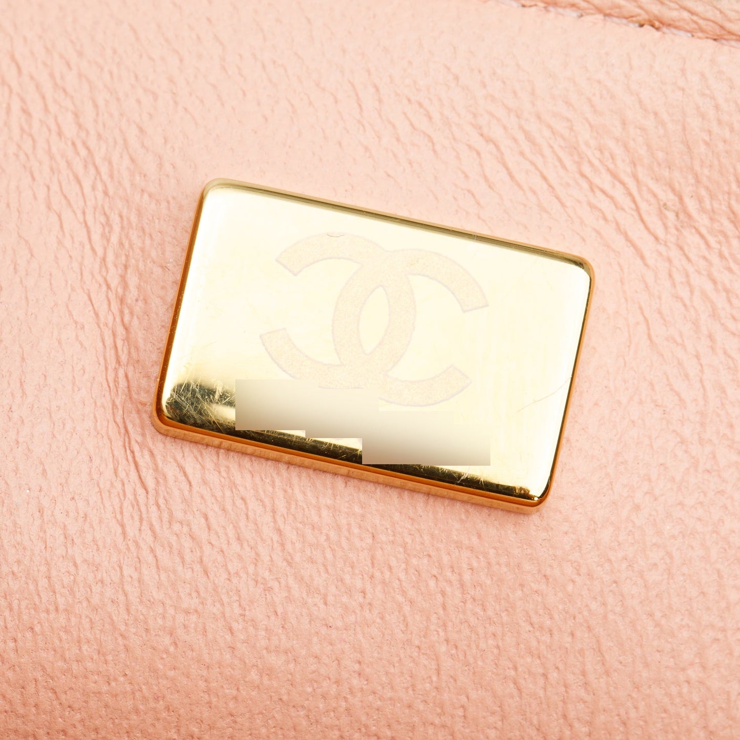 Chanel 2022 Peach Quilted Lambskin Leather Classic Square Mini Flap Bag