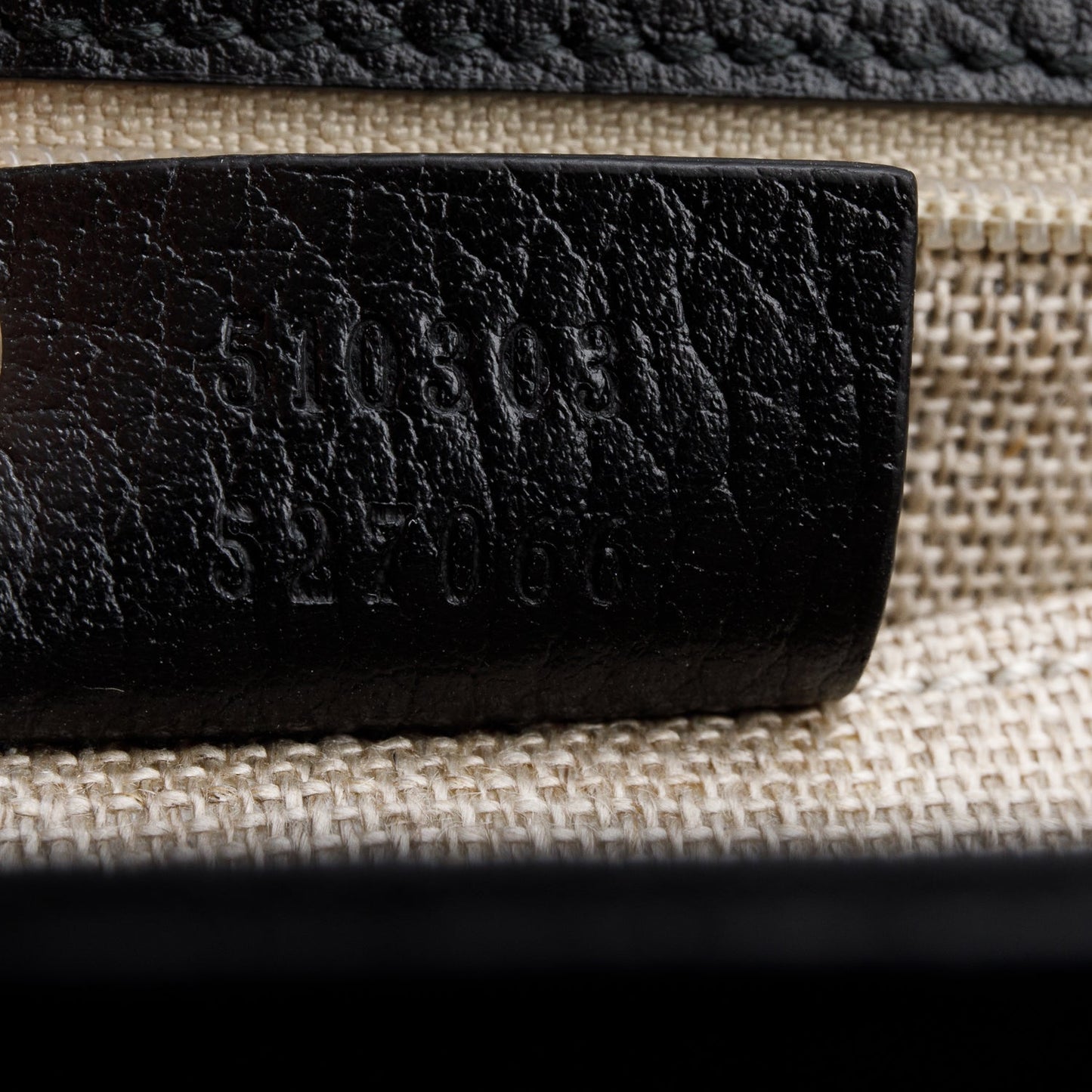 Gucci Black Calfskin Leather Medium Dollar Interlocking GG Shoulder Bag