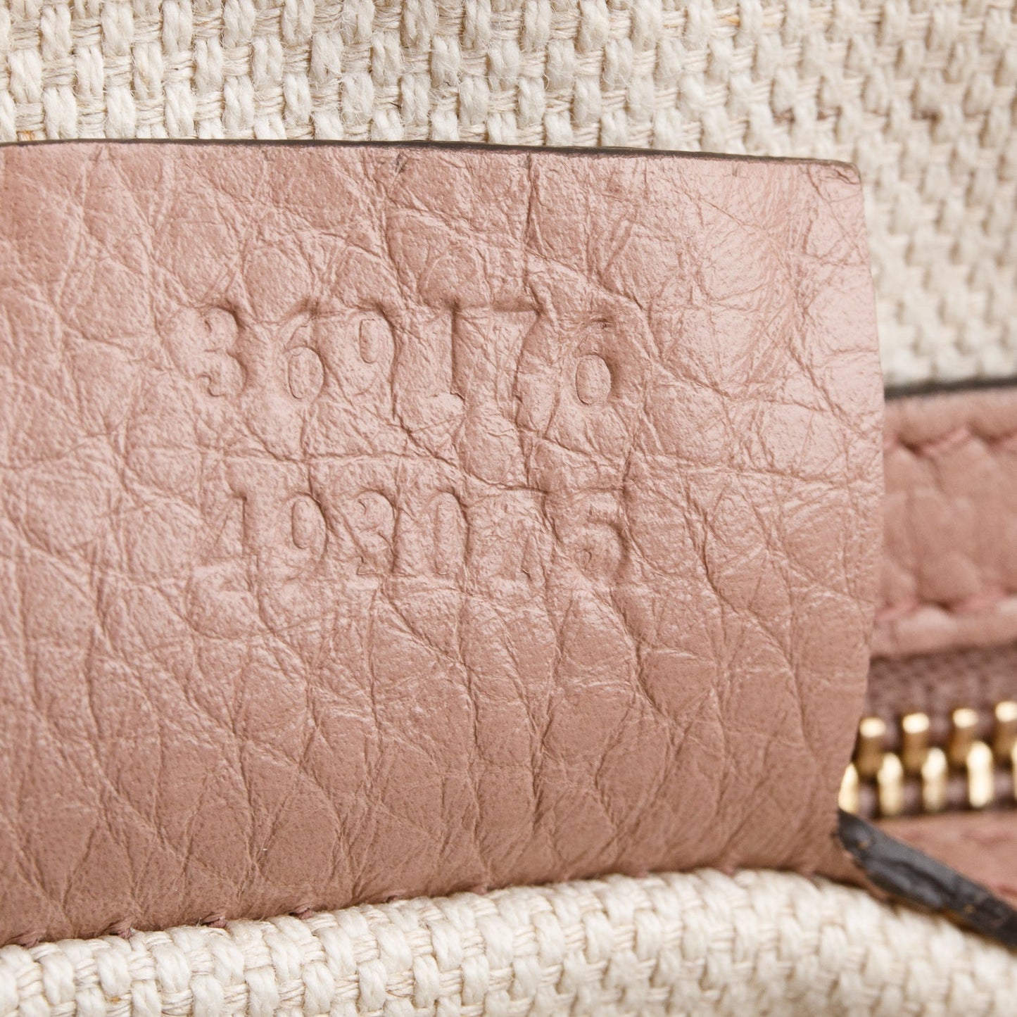 Gucci Pink Calfksin Leather Small Soho Cellarius Tote