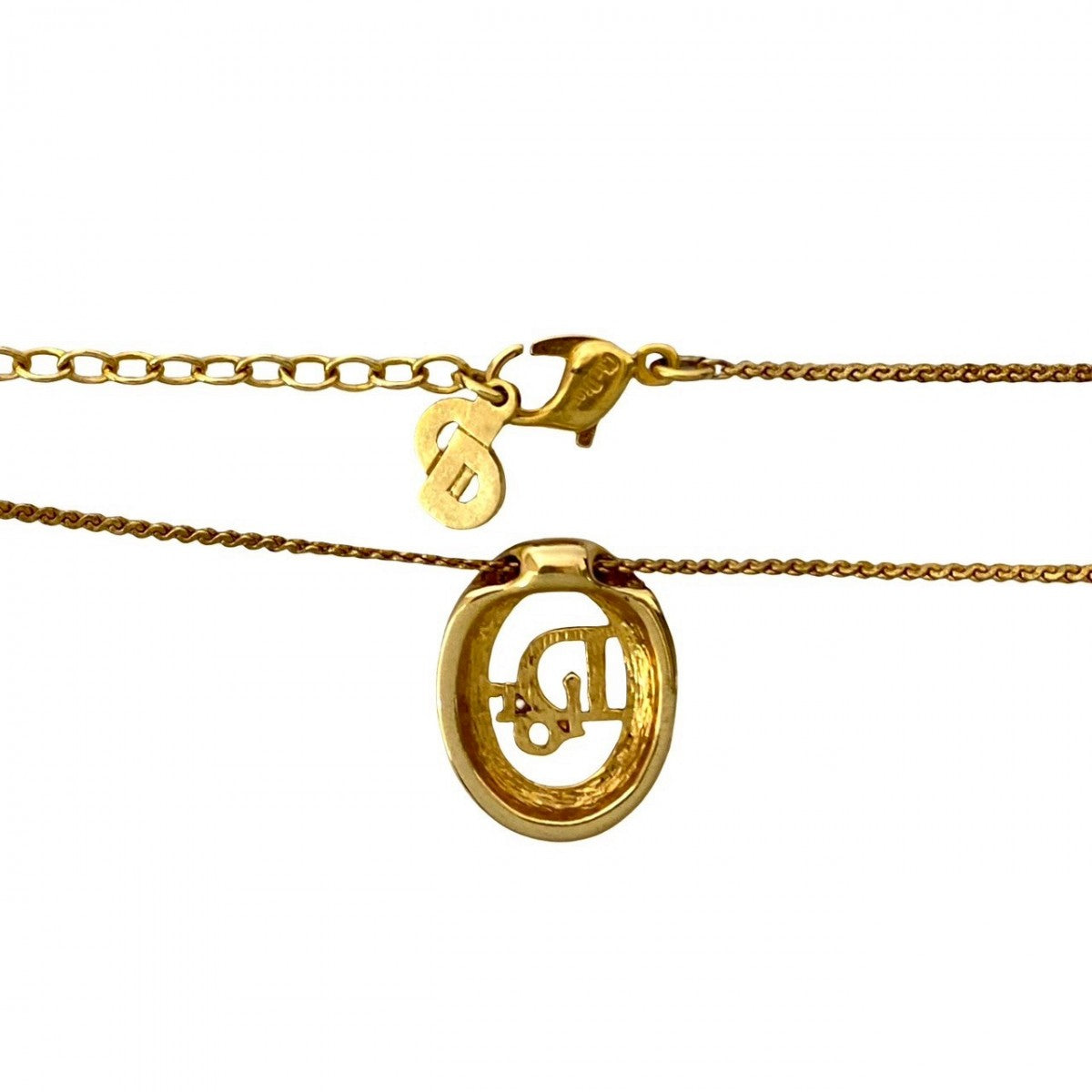 Dior Necklace Gold Plated gold logo Women