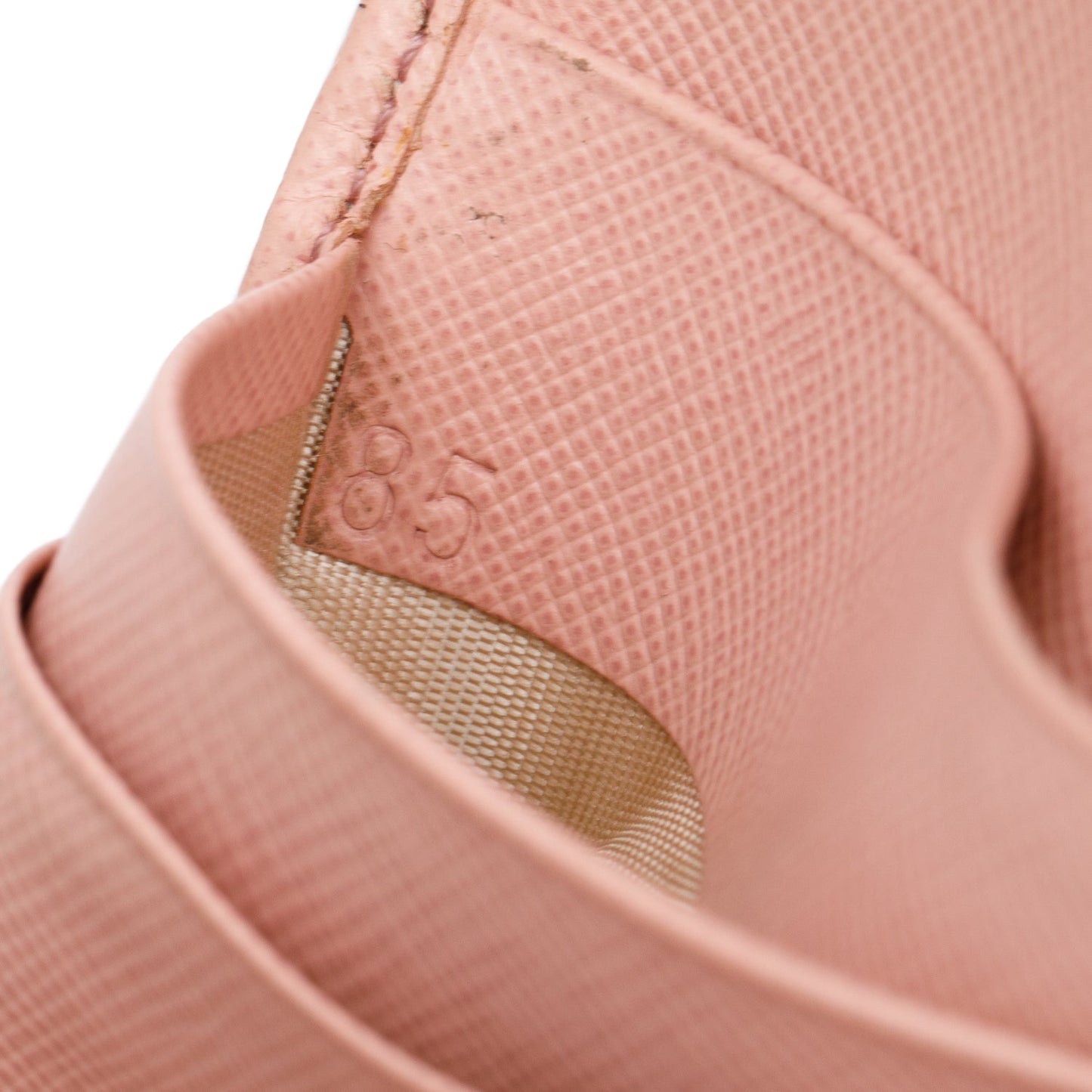 Prada Pink Saffiano Leather Continental Wallet
