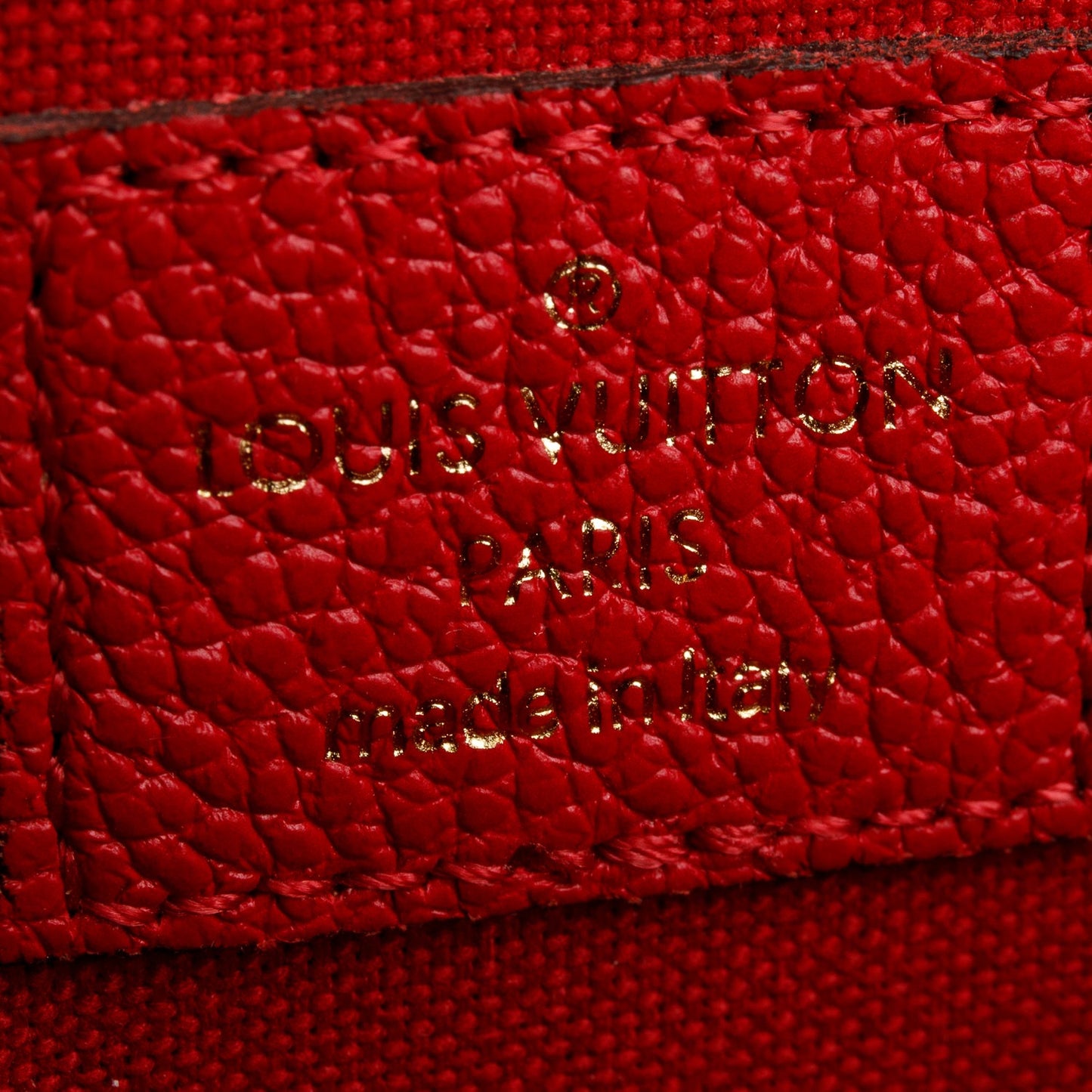 Louis Vuitton Red Monogram Empreinte Leather Felicie Pochette