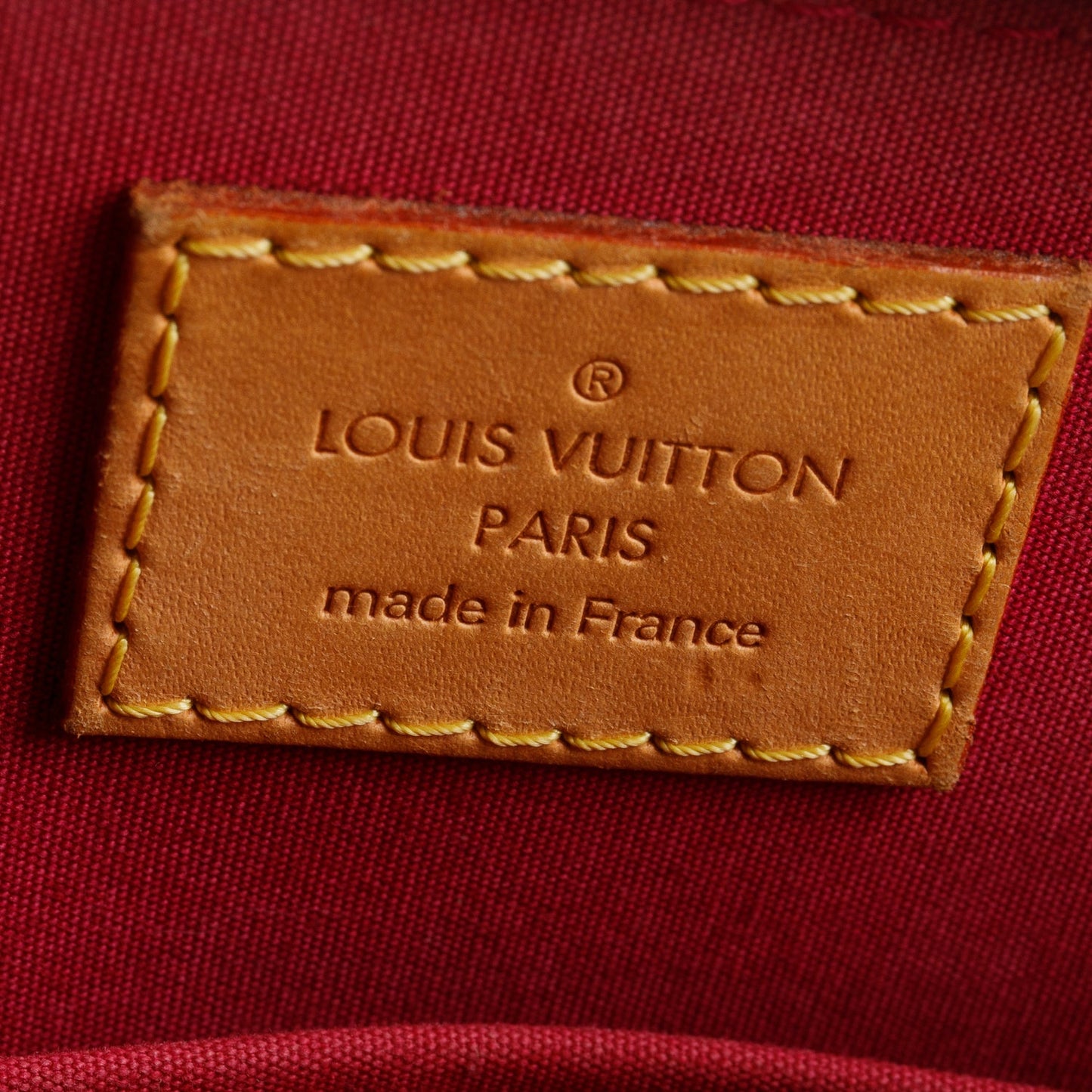 Louis Vuitton Red Vernis Alma BB