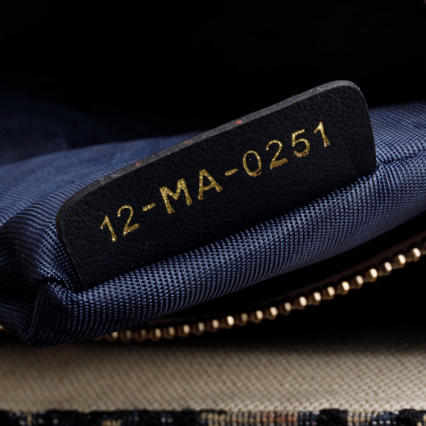 Christian Dior 2021 Blue Oblique Medium Saddle Pouch with Chain