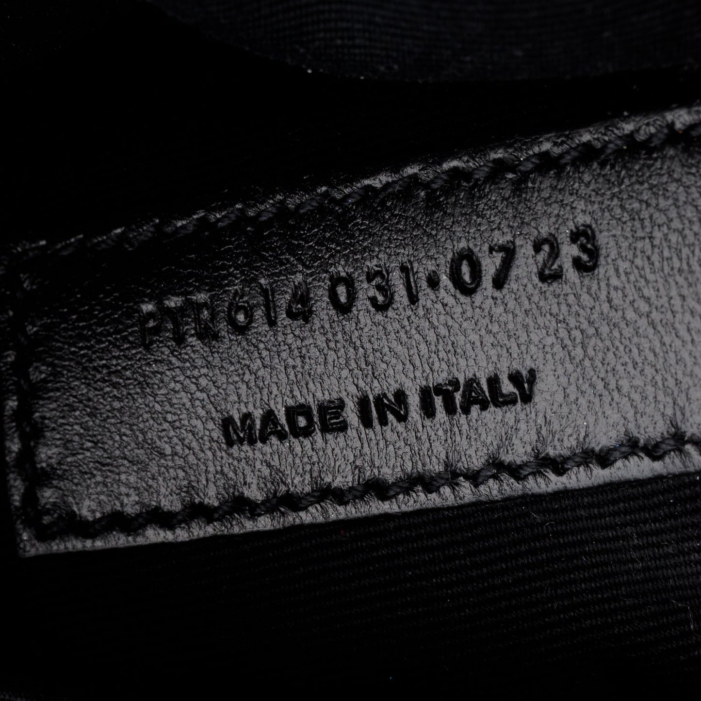 Saint Laurent 2023 Black Chevron Leather Lou Camera Belt Bag