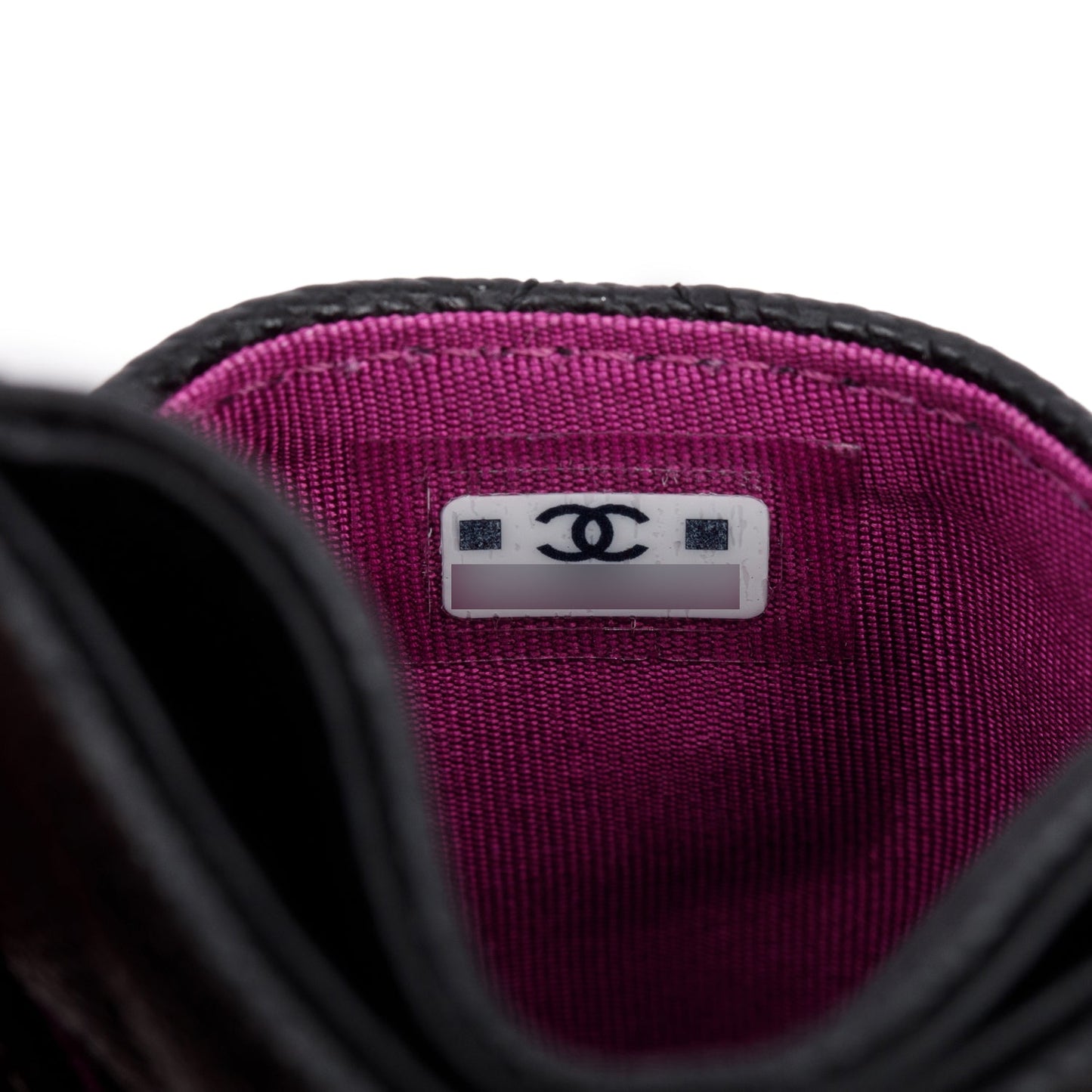 Chanel Black Quilted Caviar Card Holder