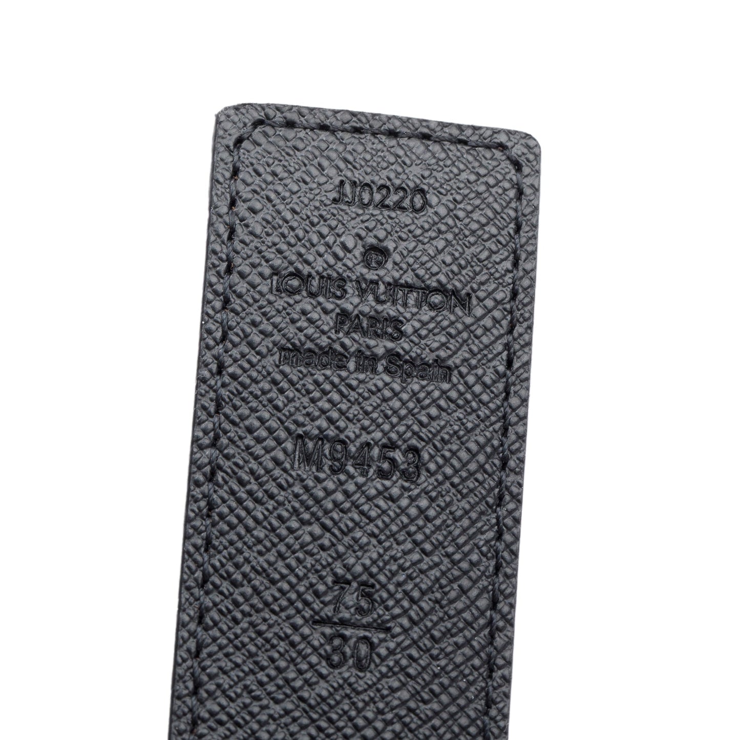 Louis Vuitton 2020 Monogram Black Leather LV Initiales 30 MM Reversible Belt 75 30