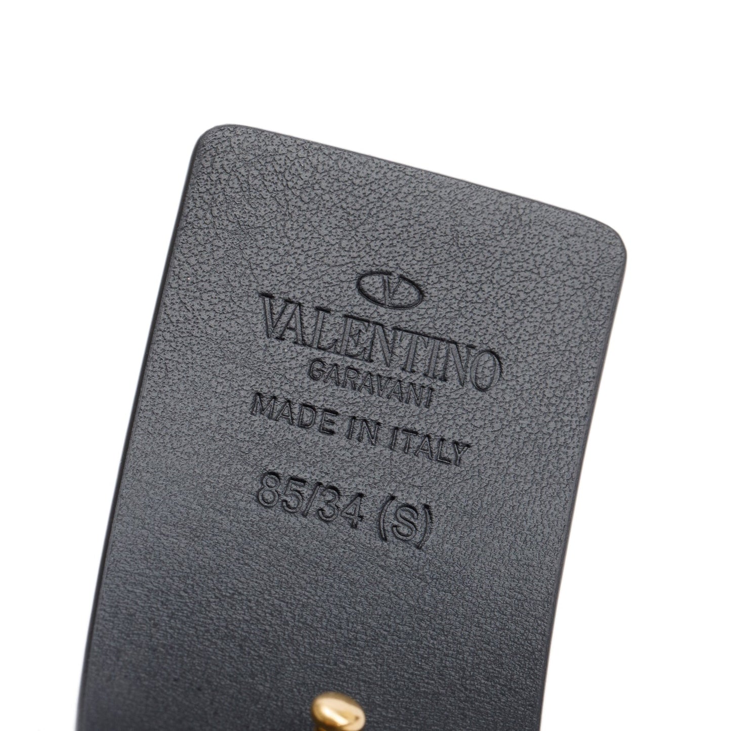 Valentino Black Calfskin Reversible Vlogo Signature 40 MM Leather Belt, 85 34