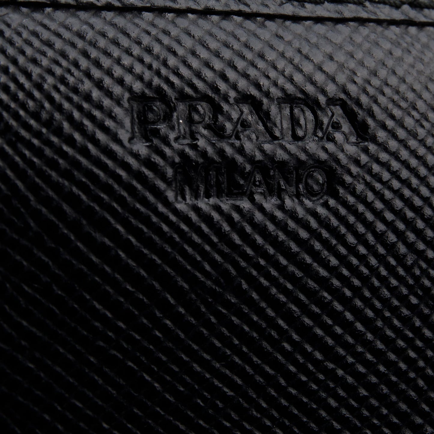 Prada Black Saffiano Leather Continental Bow Wallet
