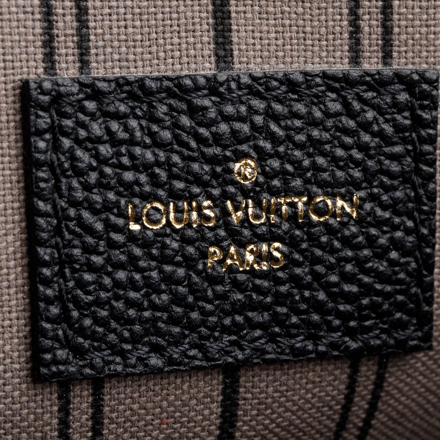 Louis Vuitton Black Monogram Empreinte Leather Pochette Metis