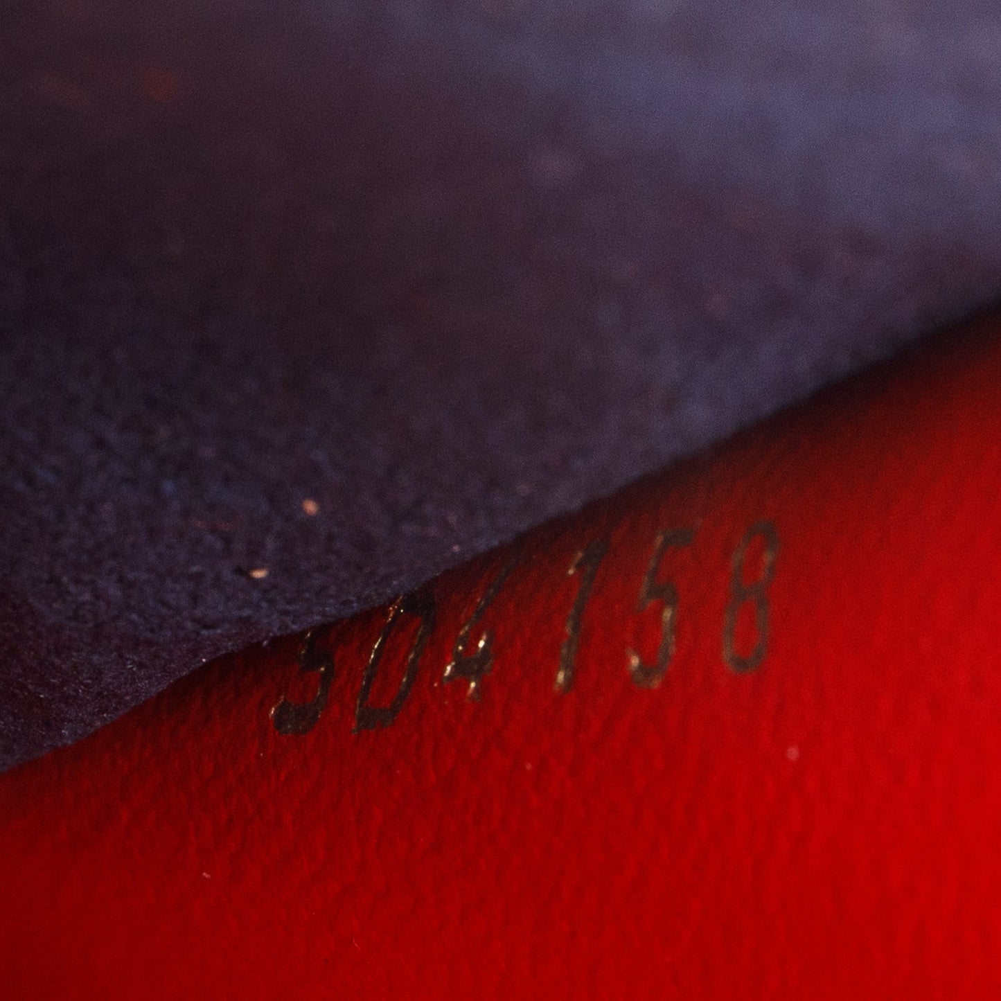 Louis Vuitton Navy/Red Empreinte Leather Double Zip Pochette