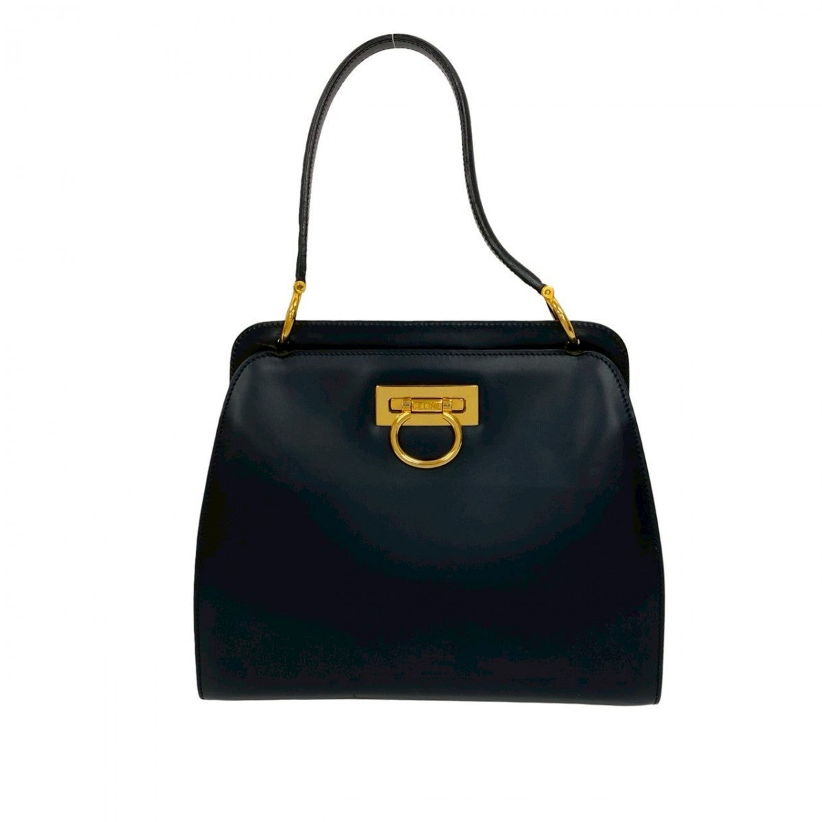 CELINE Handbag leather Navy