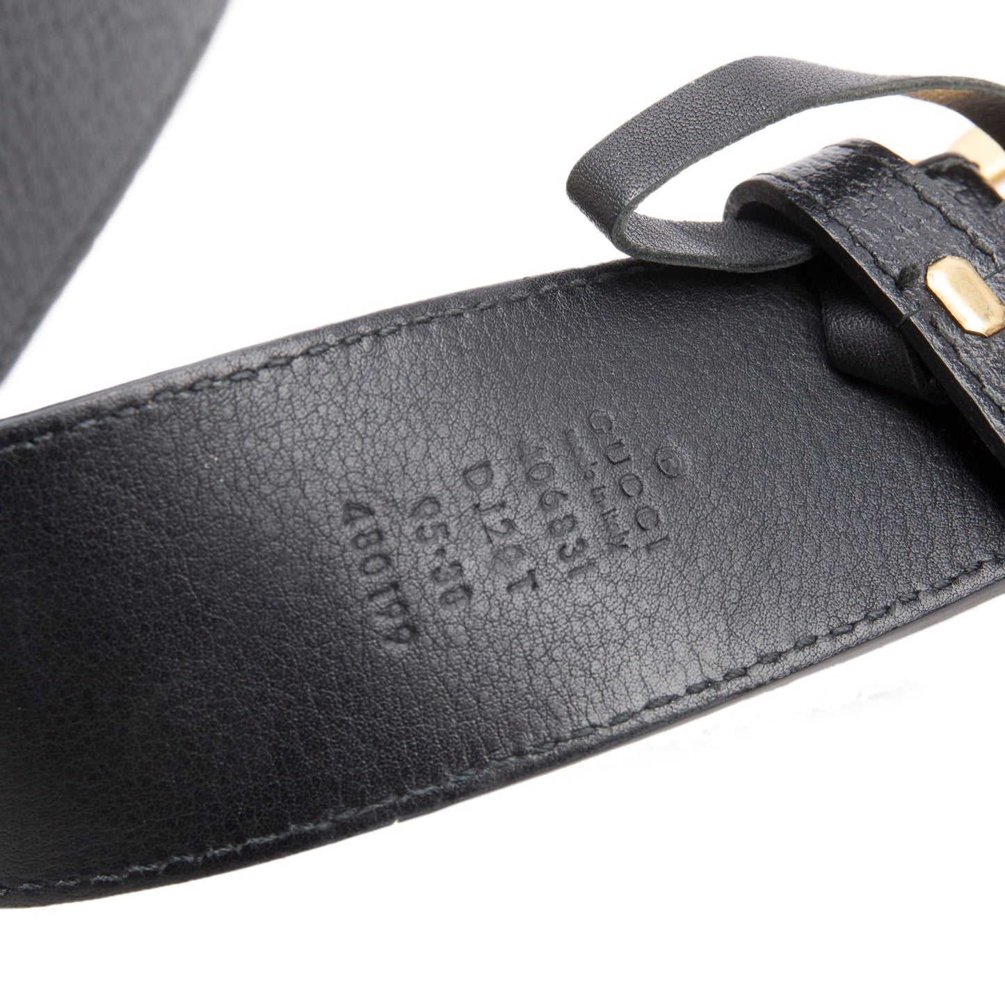 Gucci GG Marmont Black Wide Leather Belt 95 38
