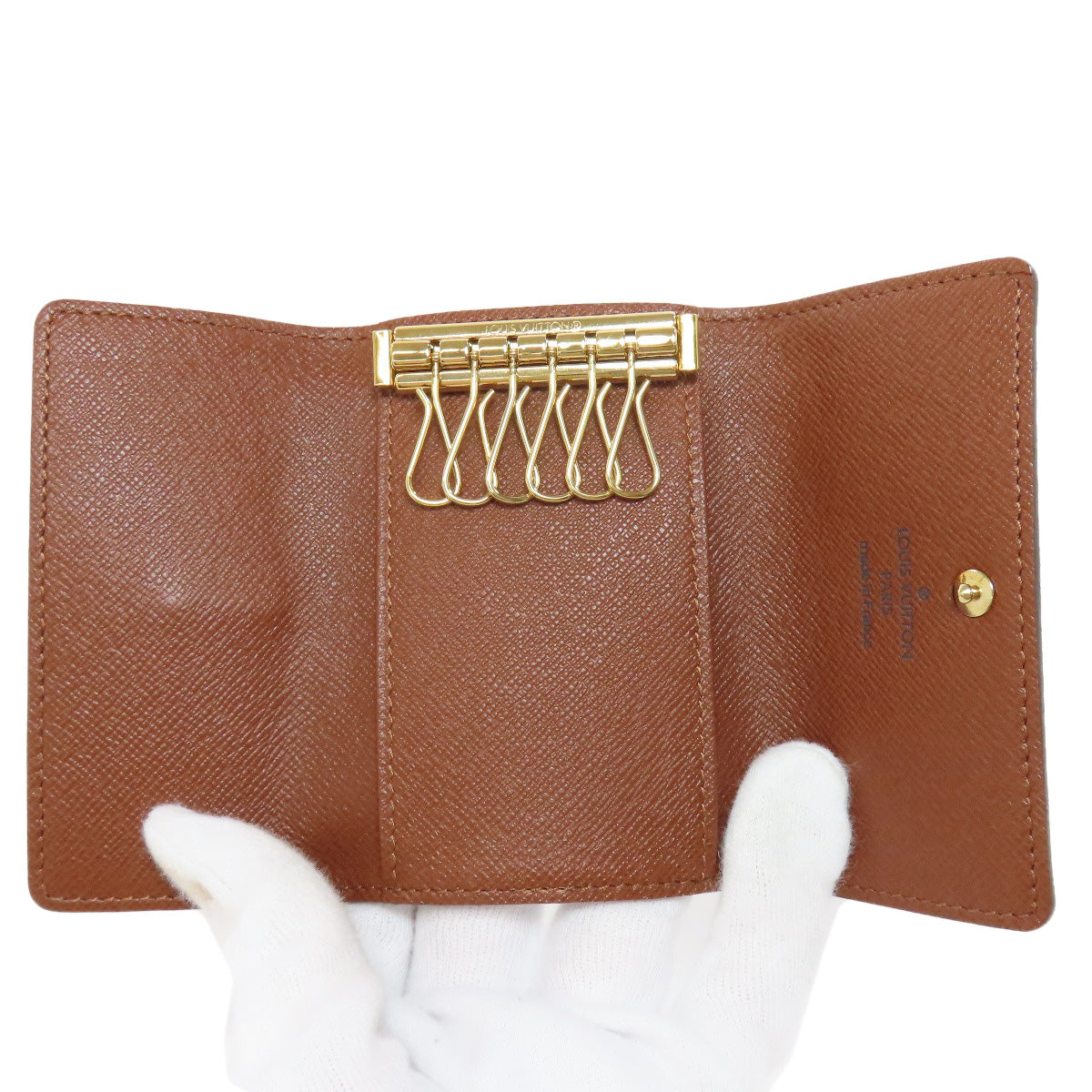 LOUIS VUITTON Key case Key holder M62630 Monogram canvas Brown Multicles6 Women(Unisex)