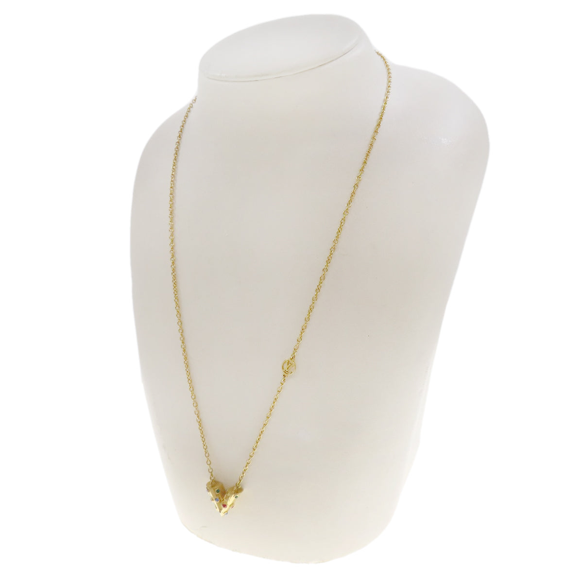 LOUIS VUITTON Necklace M68920 metallic gold Collier Essential V Planet Women