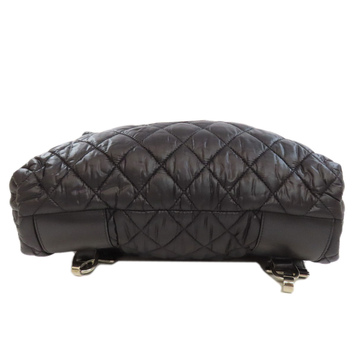 CHANEL Backpack Nylon black Cococoon SilverMetal