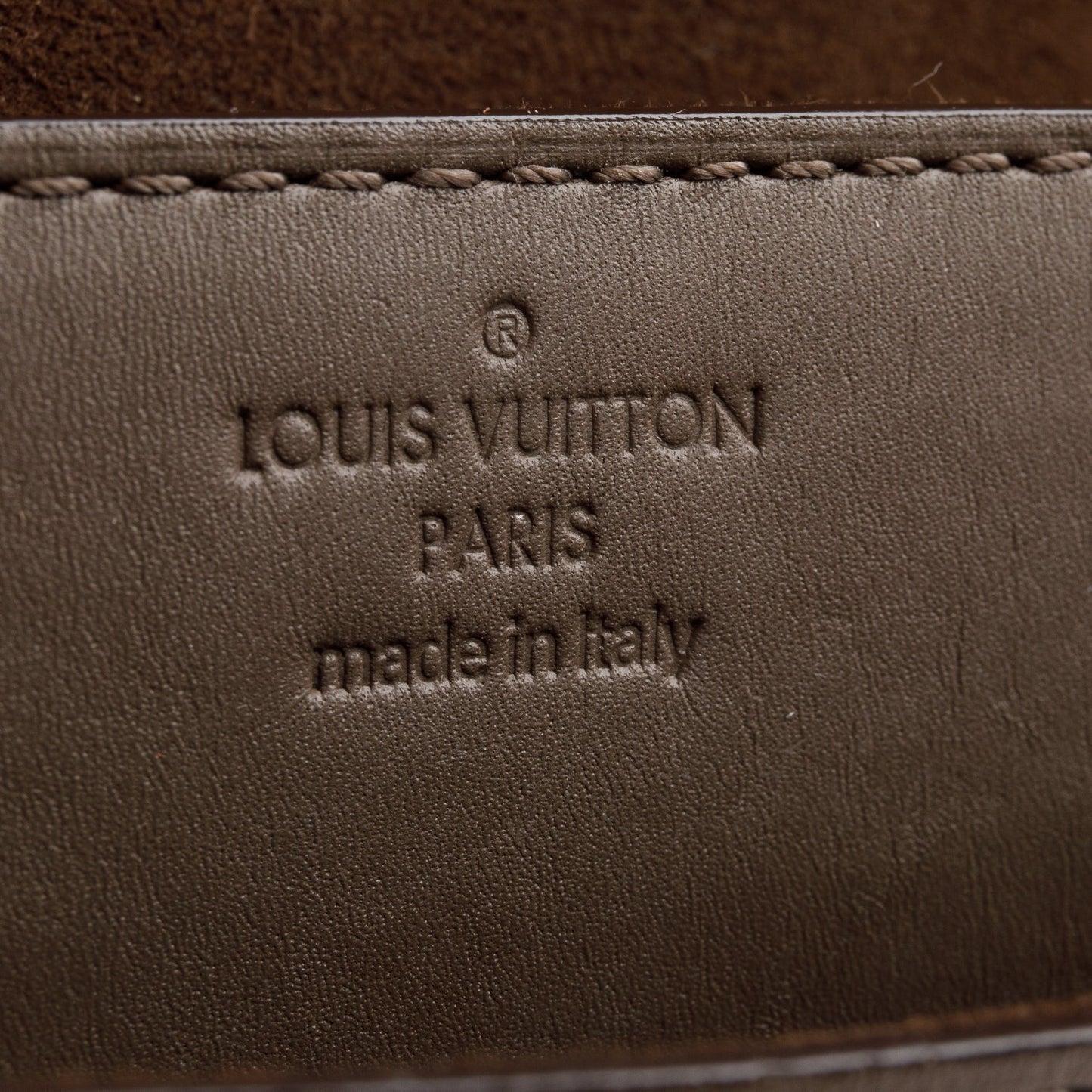 Louis Vuitton Taupe Calfskin Chain Louise Pochette