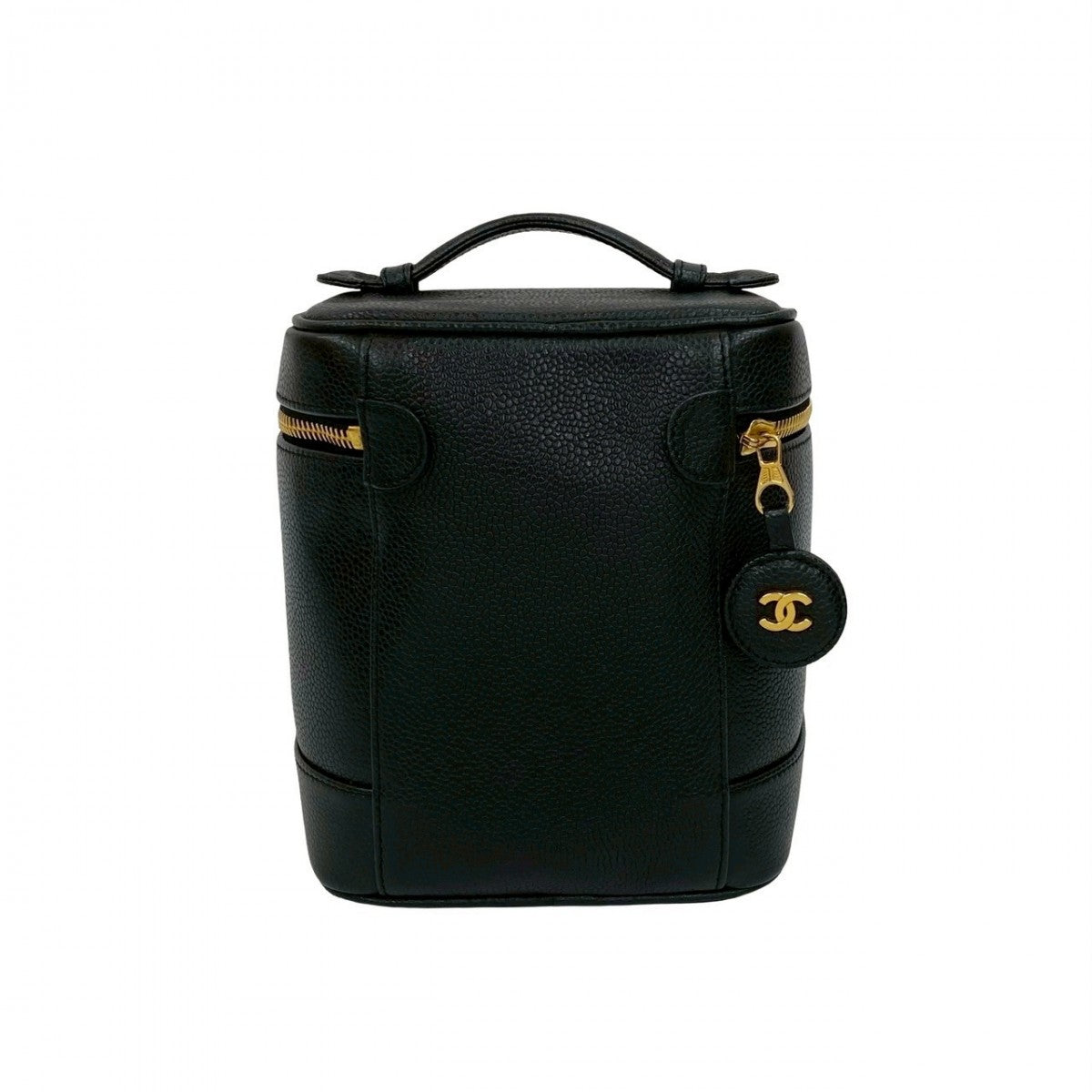 CHANEL Handbag Matt caviar skin black