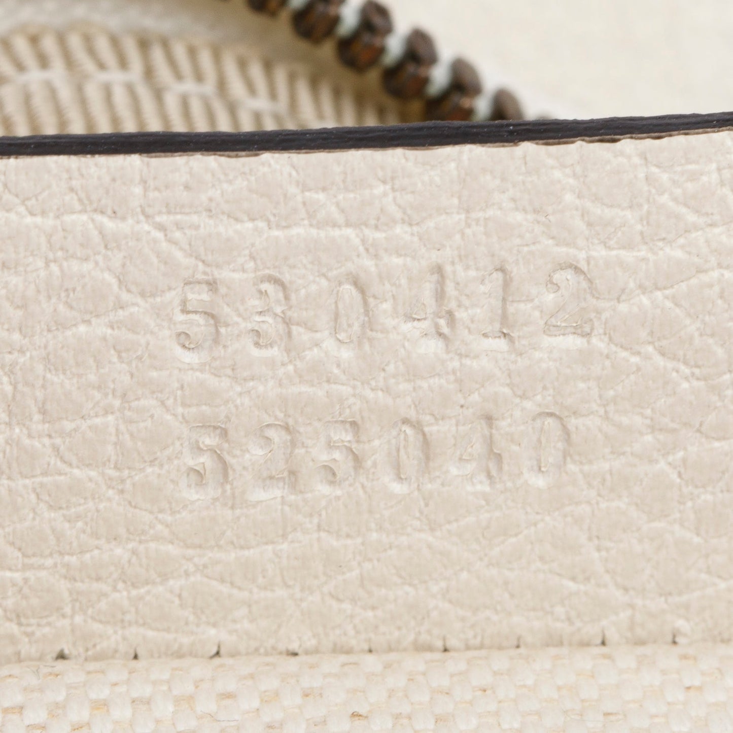 Gucci White Logo Print Calfskin Leather Large Belt Bag